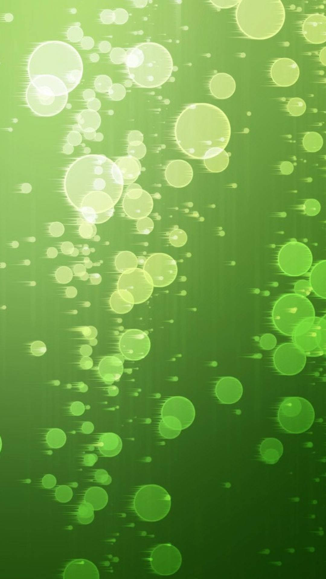 Aesthetic Energy Of Light Green Bubbles