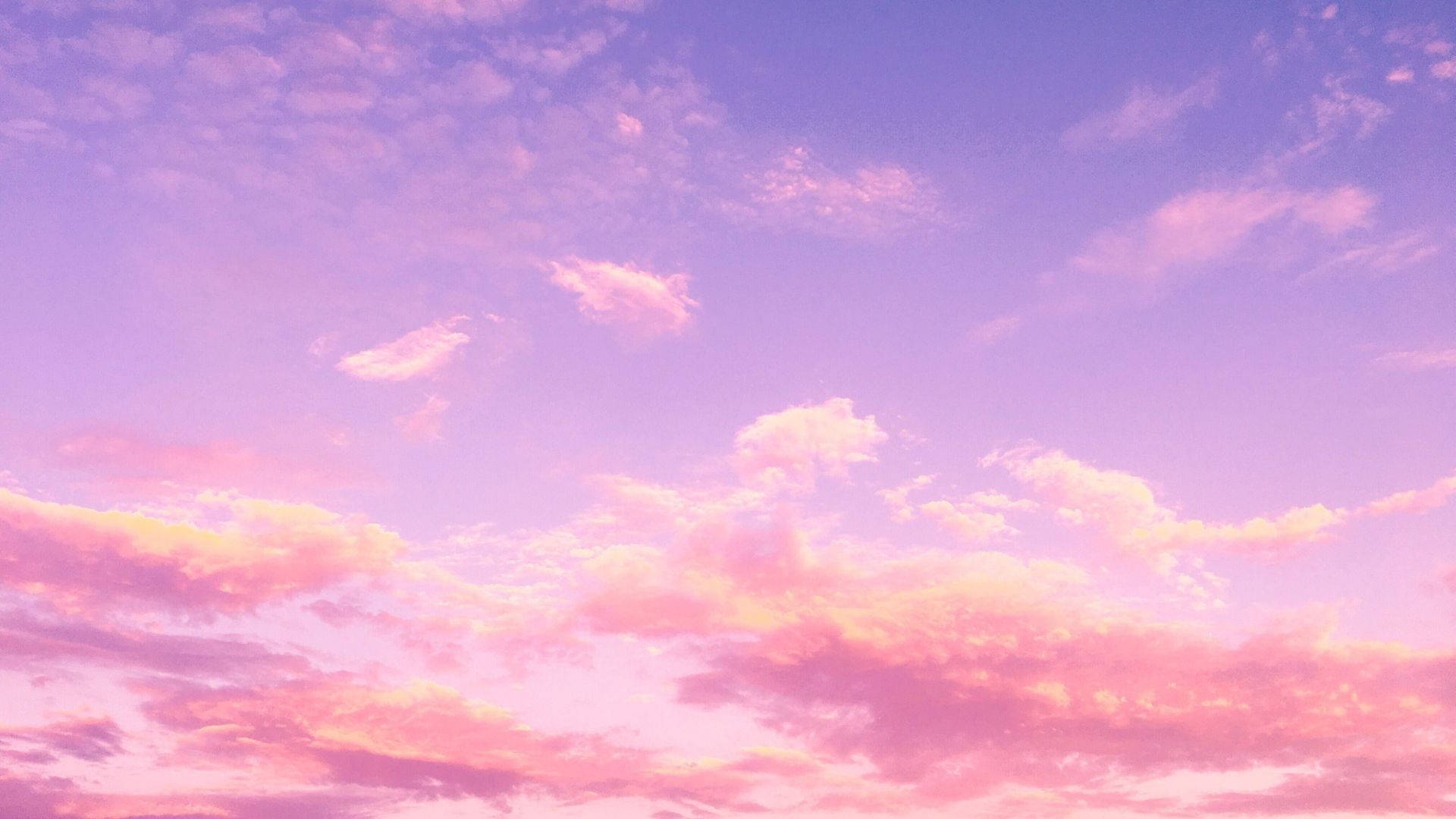 Aesthetic Fantasy Pink Cloud Background