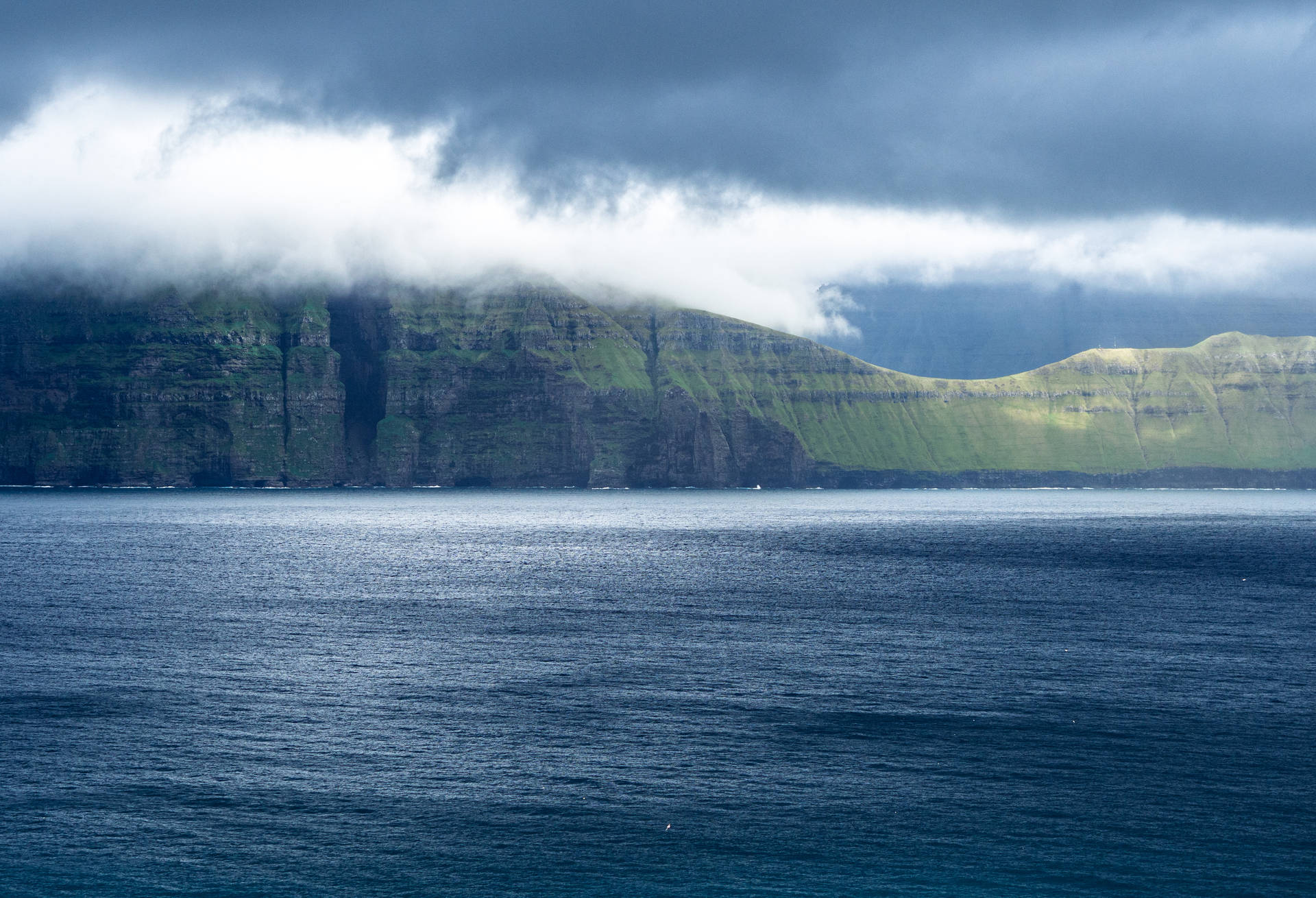 Aesthetic Faroe Islands Scenery Background