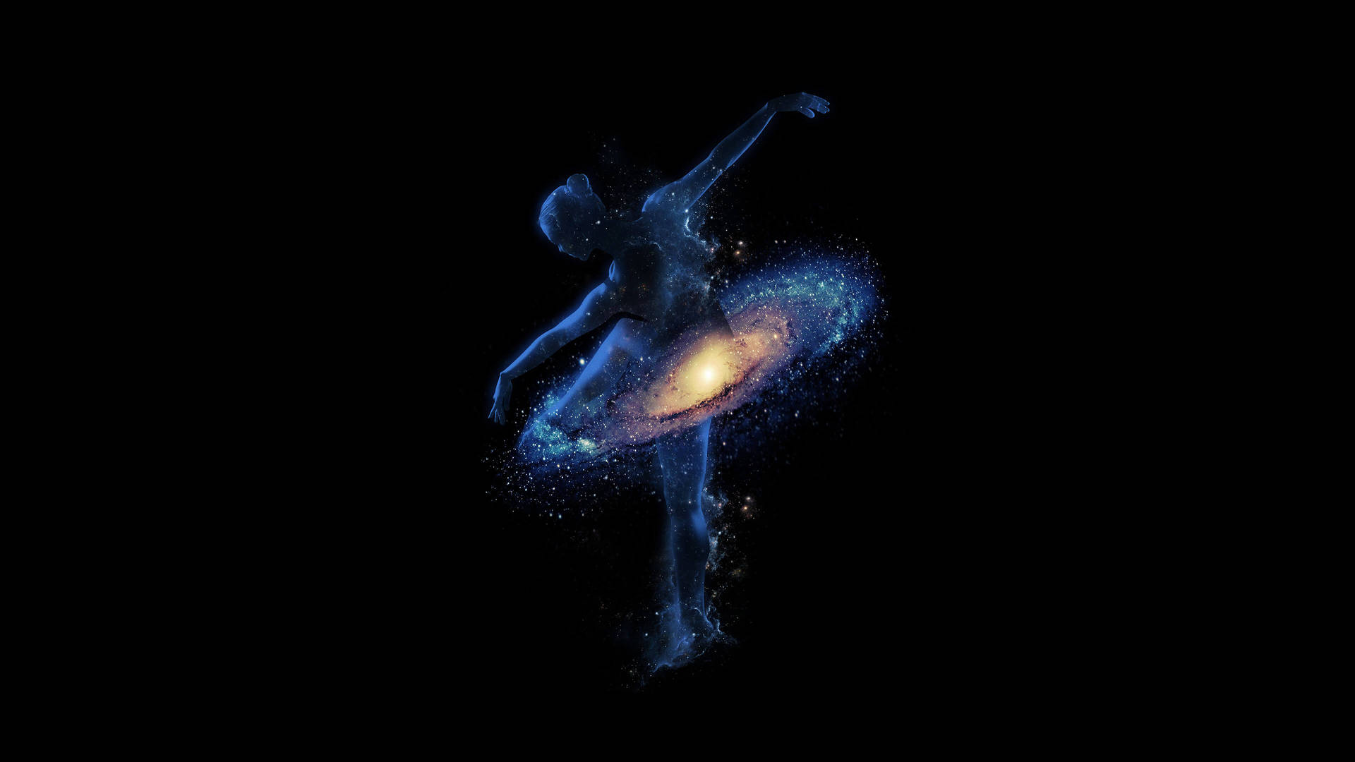 Aesthetic Galaxy Ballerina