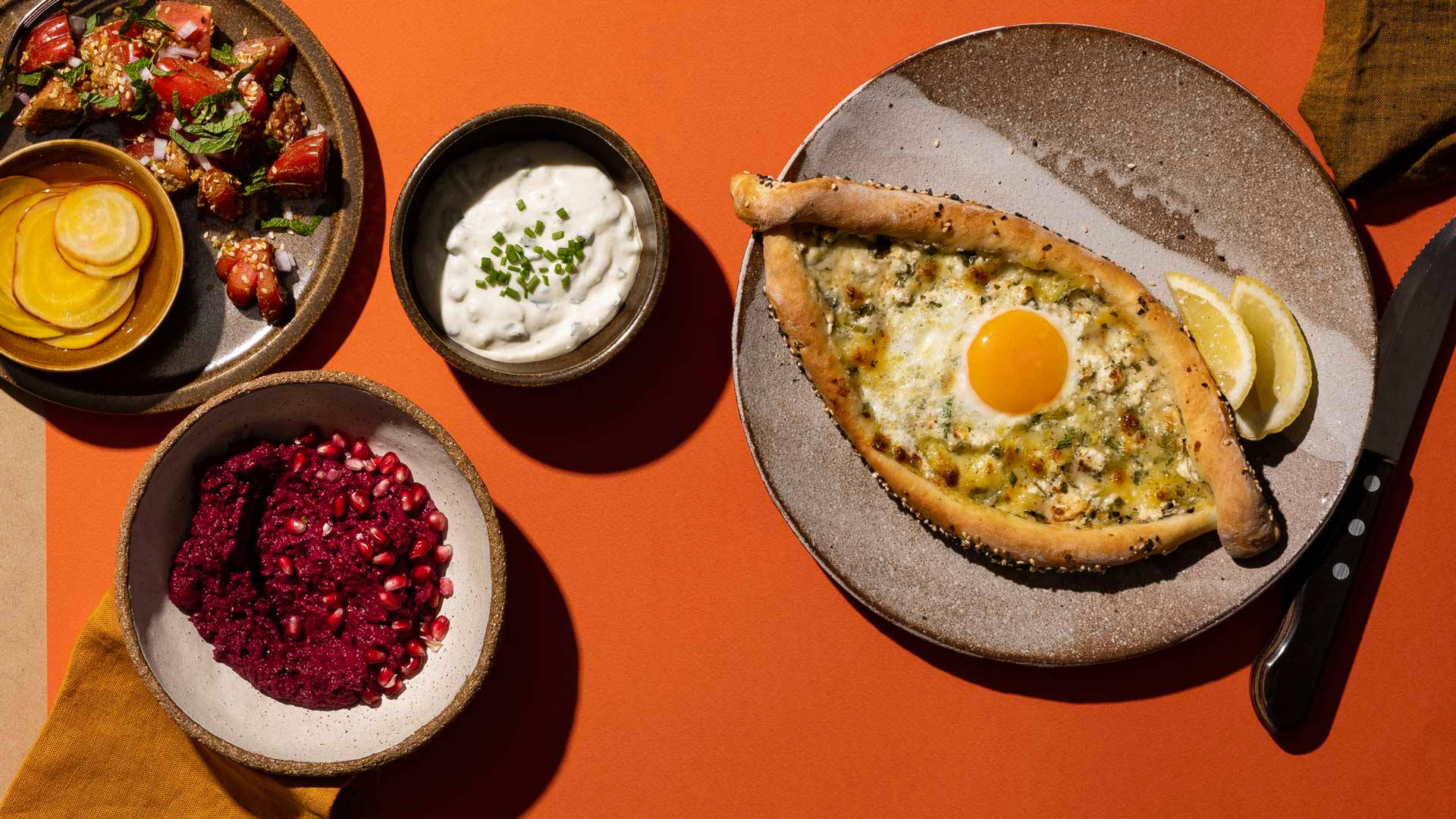 Aesthetic Georgian Khachapuri Cheese Bread