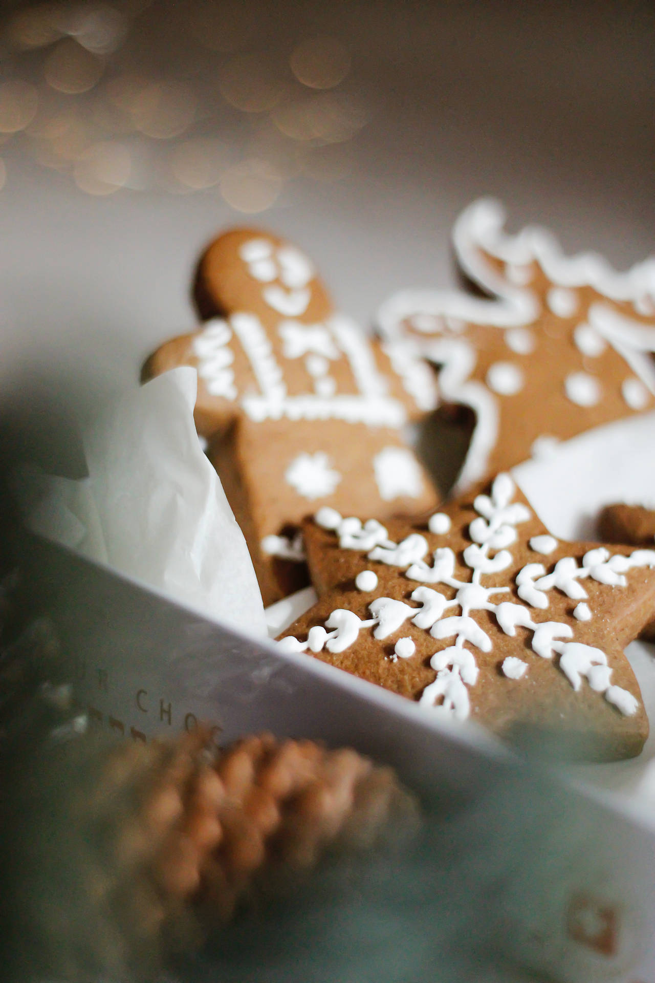Aesthetic Gingerbread Photography Background