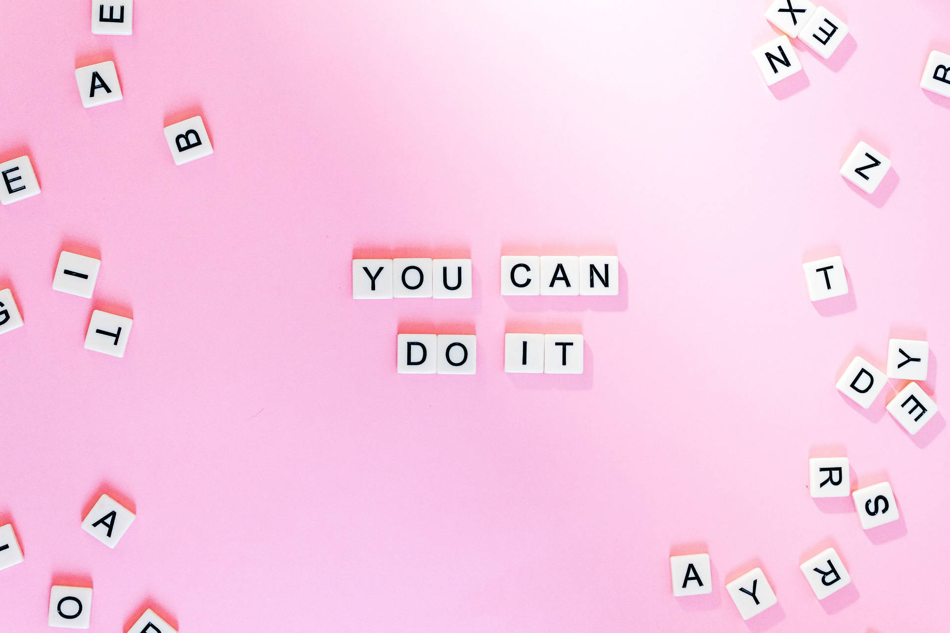 Aesthetic Girly Motivational Quote Background