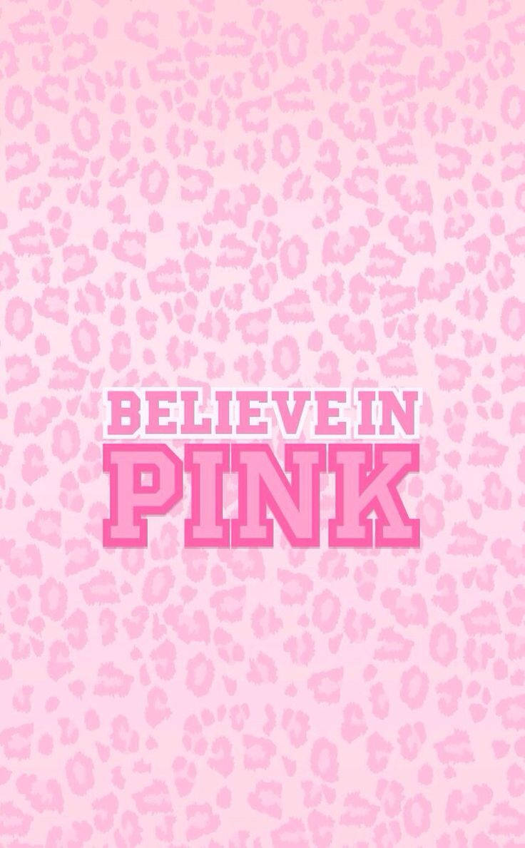 Aesthetic Girly Pink Believer Background