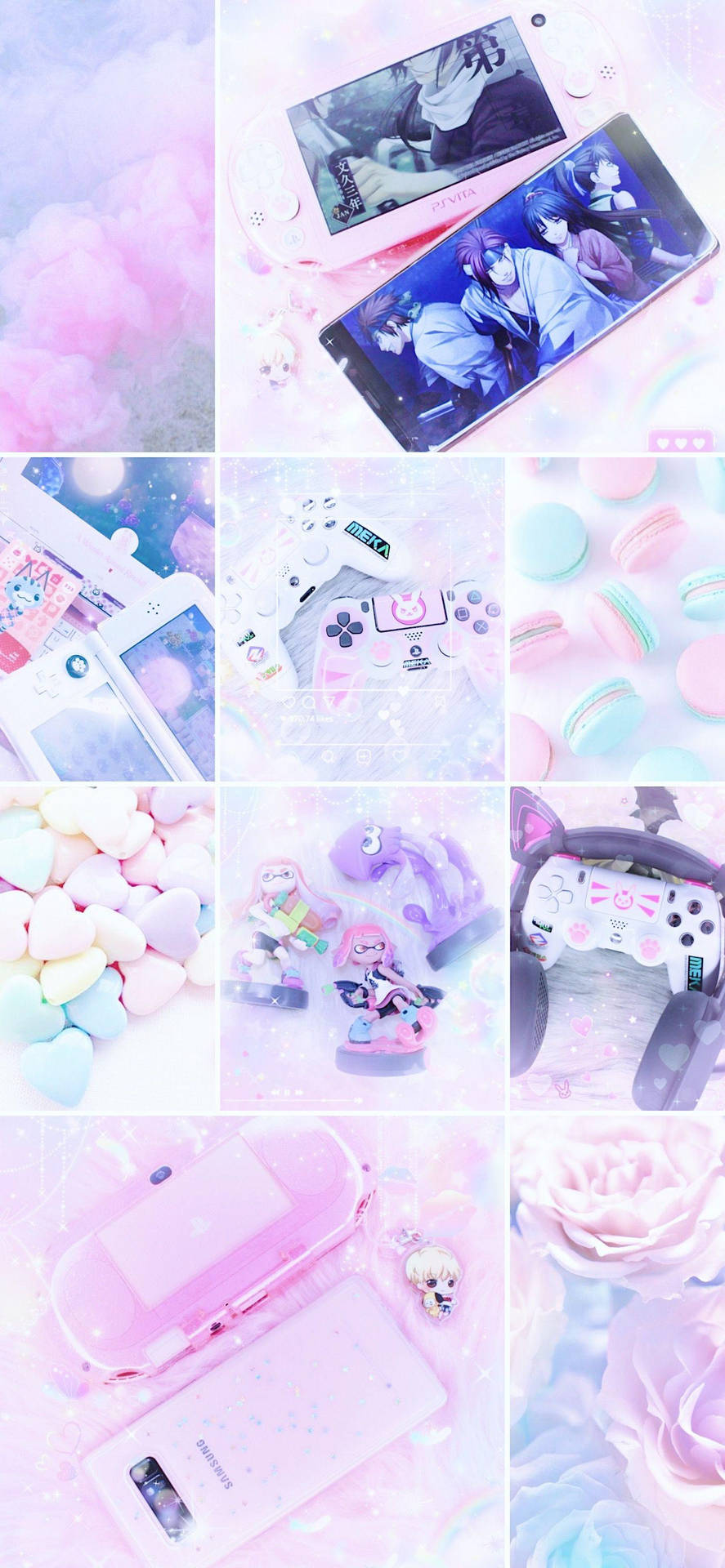 Aesthetic Girly Purple Gaming Consoles