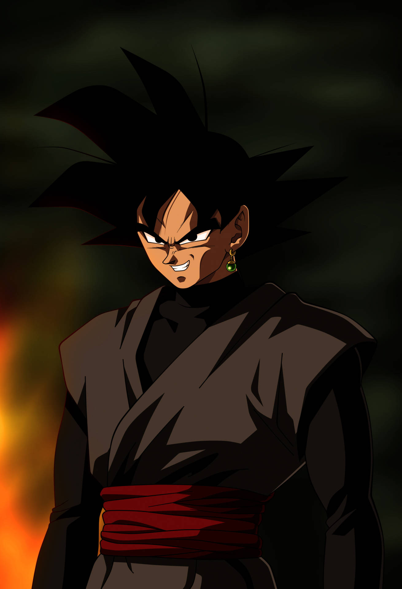 Aesthetic Goku Black Pfp Fierce Look Background