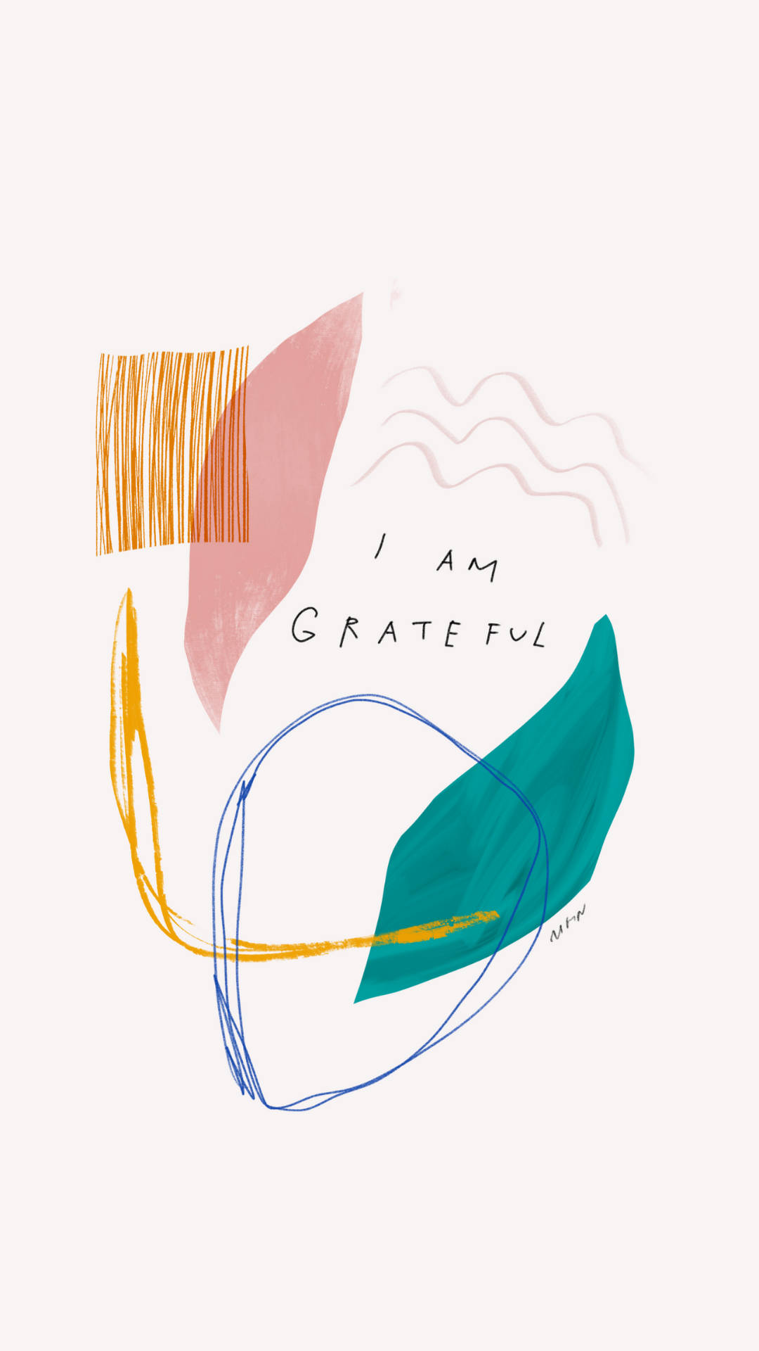 Aesthetic Grateful Affirmation Background