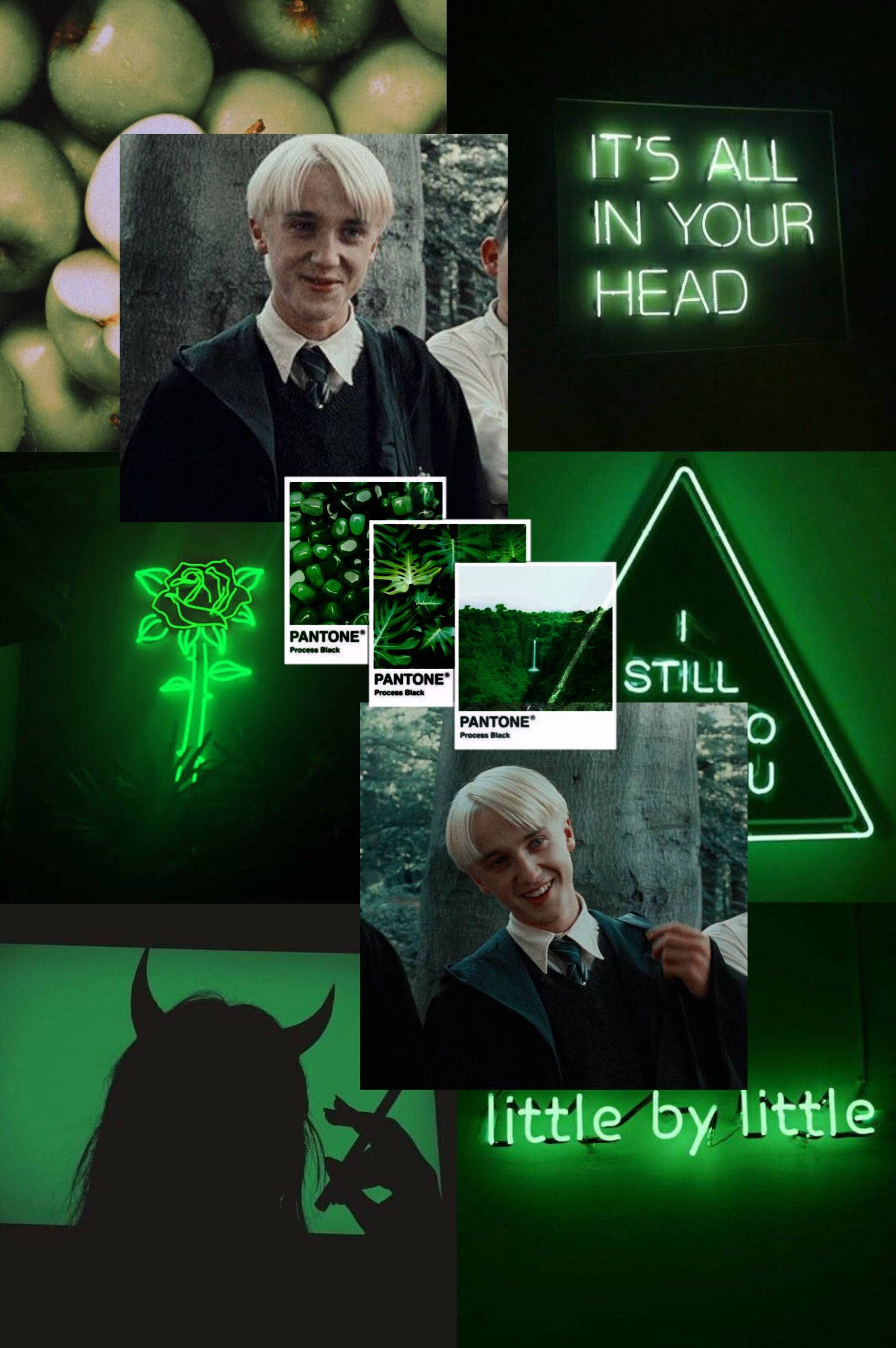 Aesthetic Green Apple Draco Malfoy