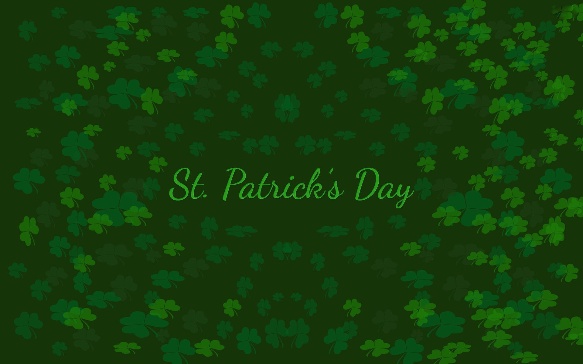 Aesthetic Green St Patrick's Day Art Background