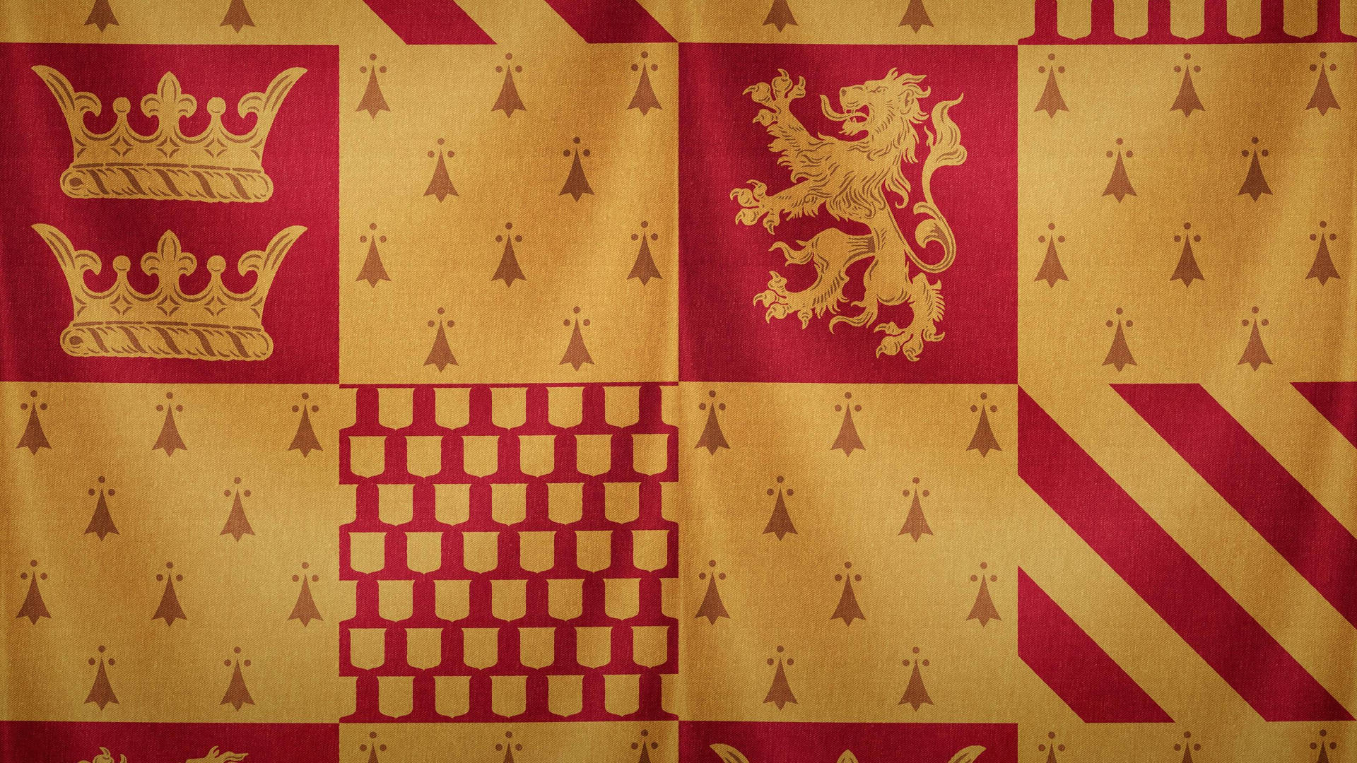 Aesthetic Harry Potter Gryffindor Fabric Background