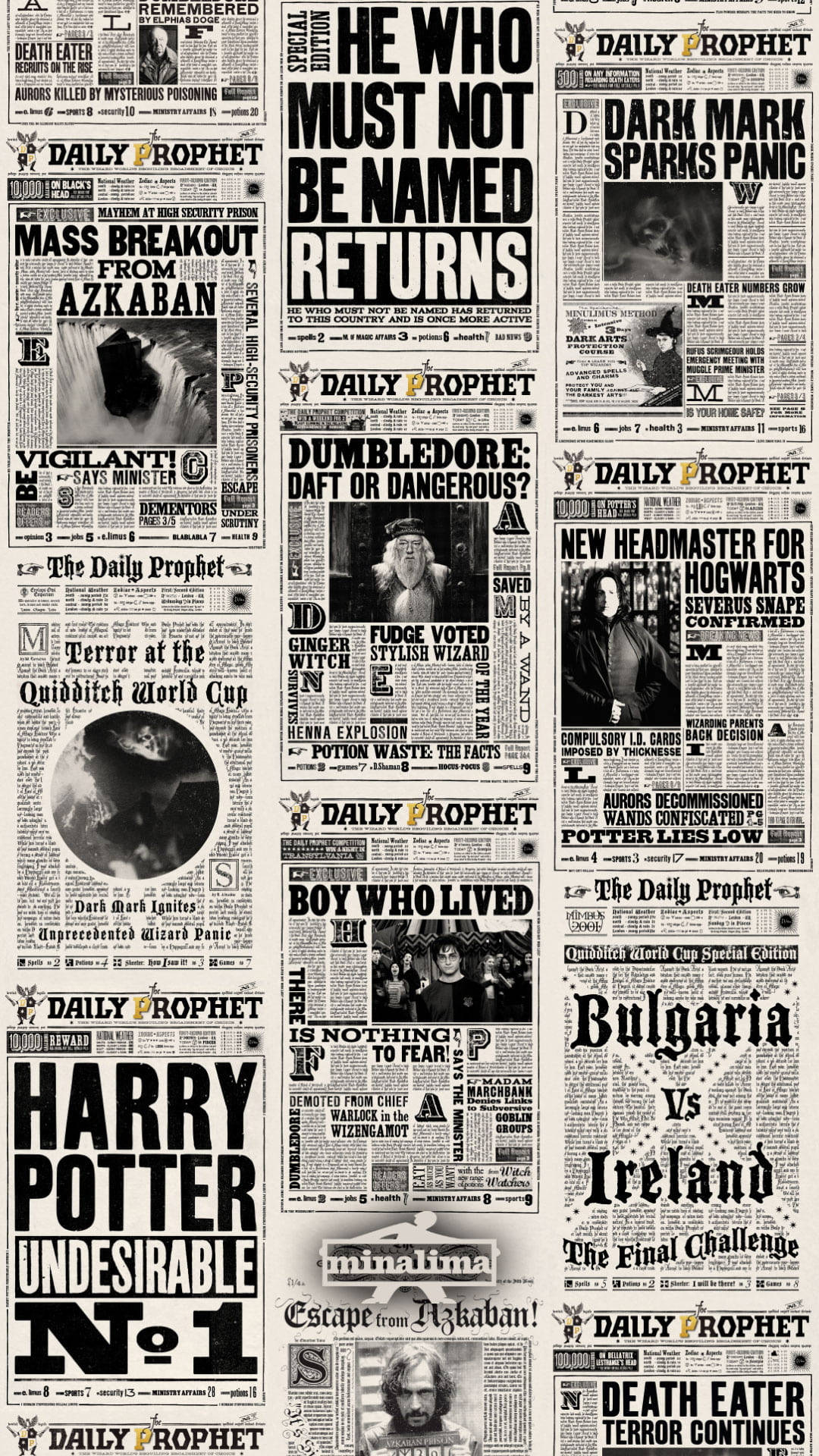 Aesthetic Harry Potter Newspaper Headlines