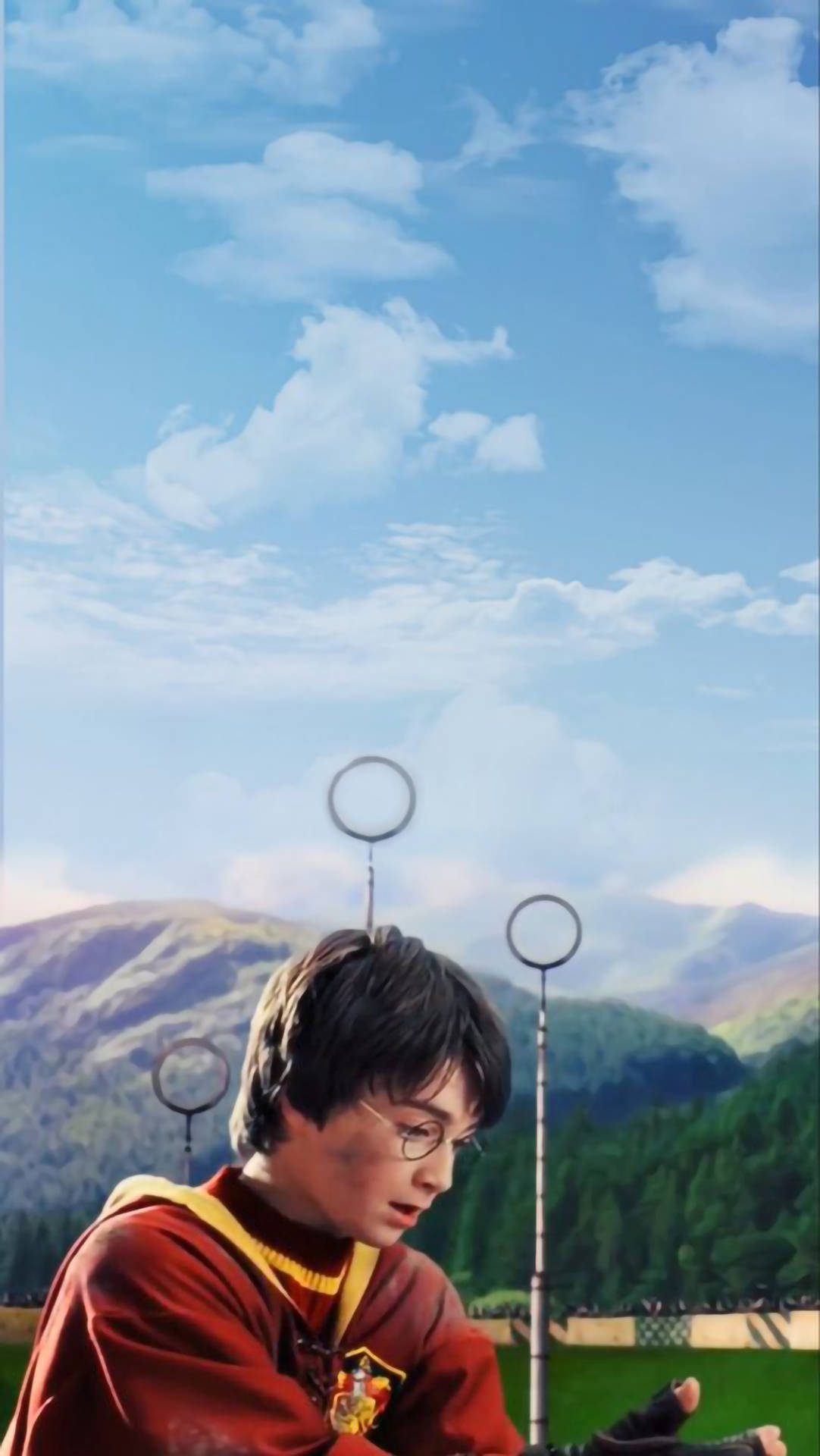 Aesthetic Harry Potter Quidditch Player Background