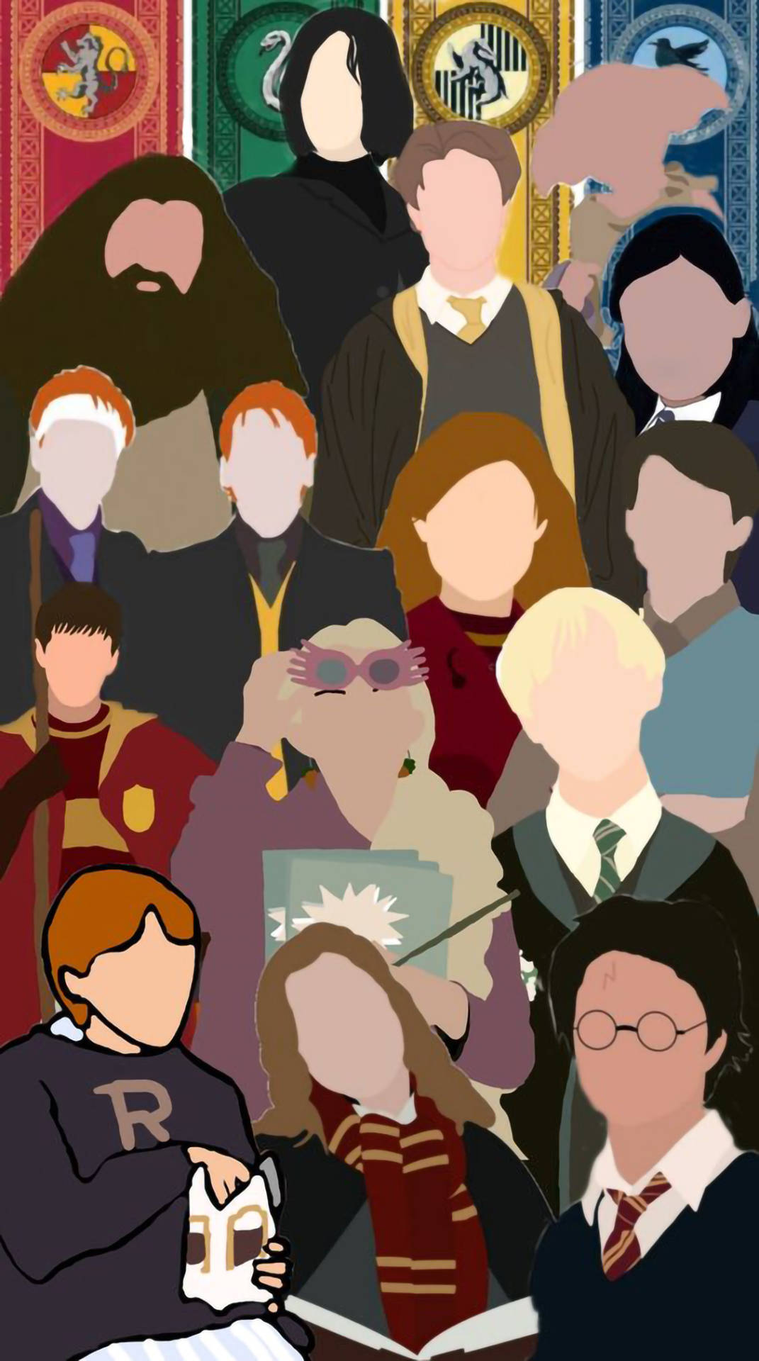 Aesthetic Harry Potter Vector Art Background