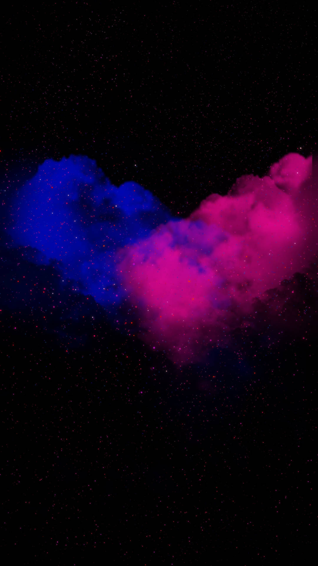Aesthetic Heart Colored Smoke Background