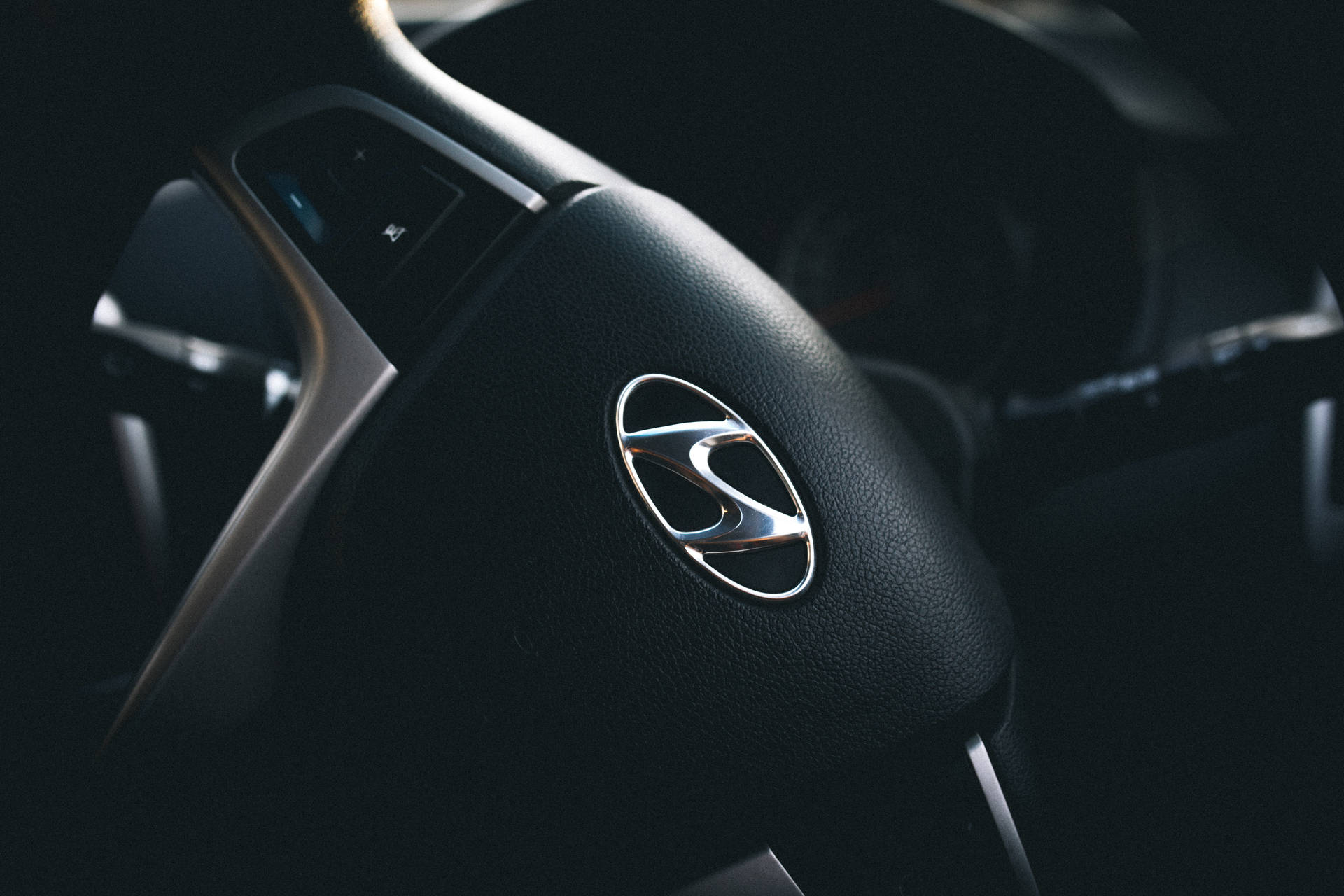 Aesthetic Hyundai Steering Wheel Background