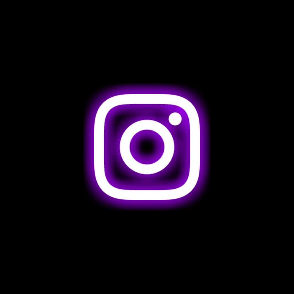 Aesthetic Instagram Glowing Logo Background