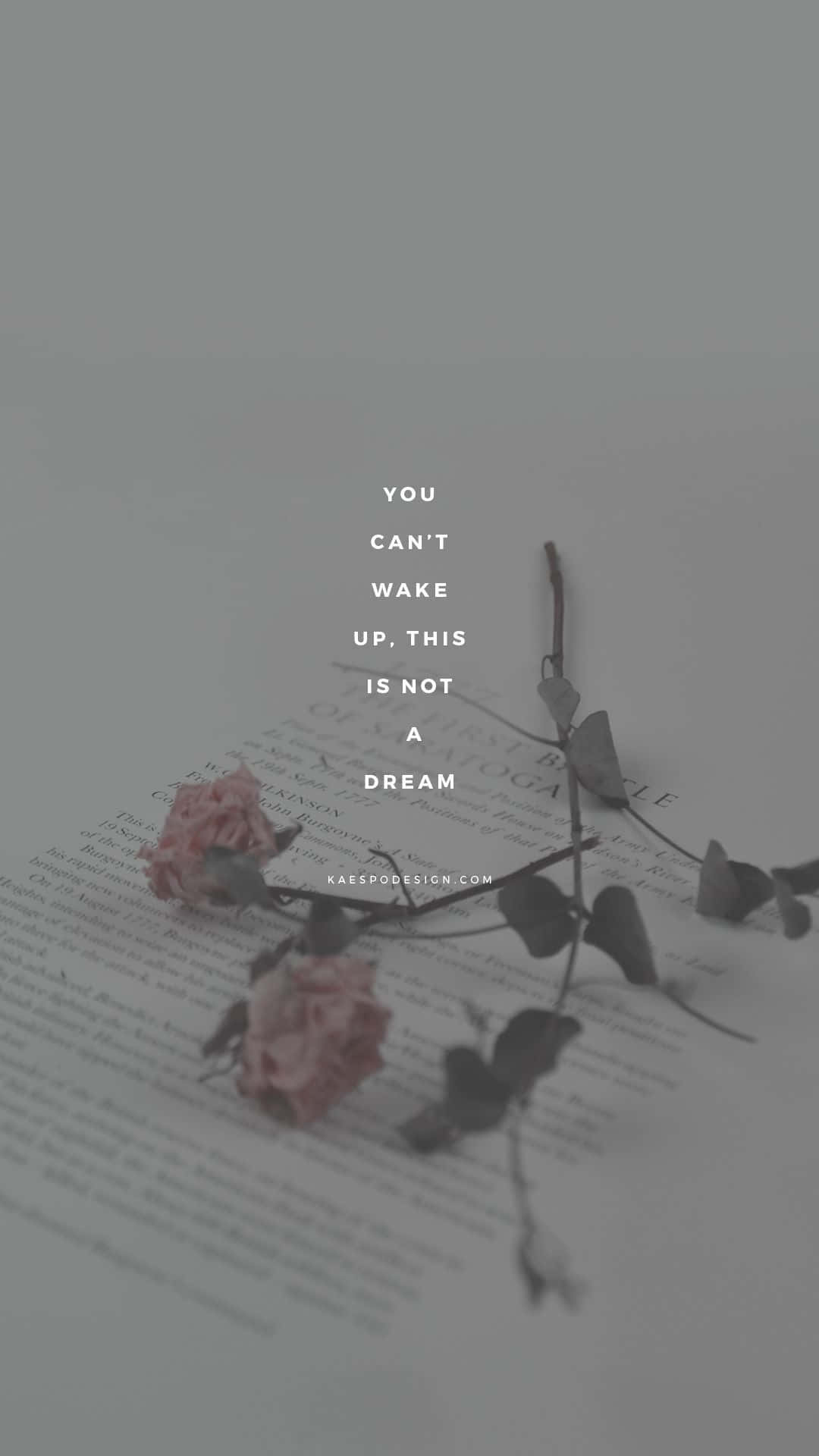 Aesthetic Instagram Quotes Flower Background Background