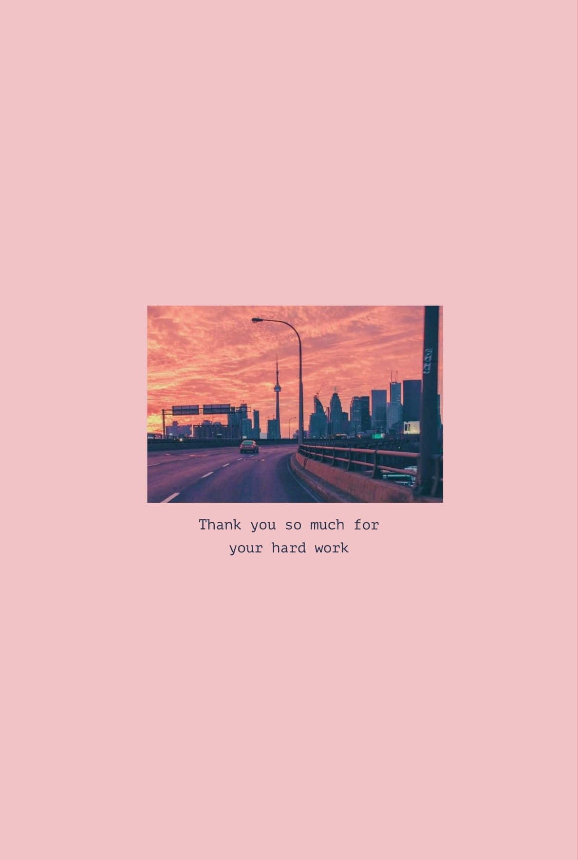 Aesthetic Instagram Quotes Sunset Road Background