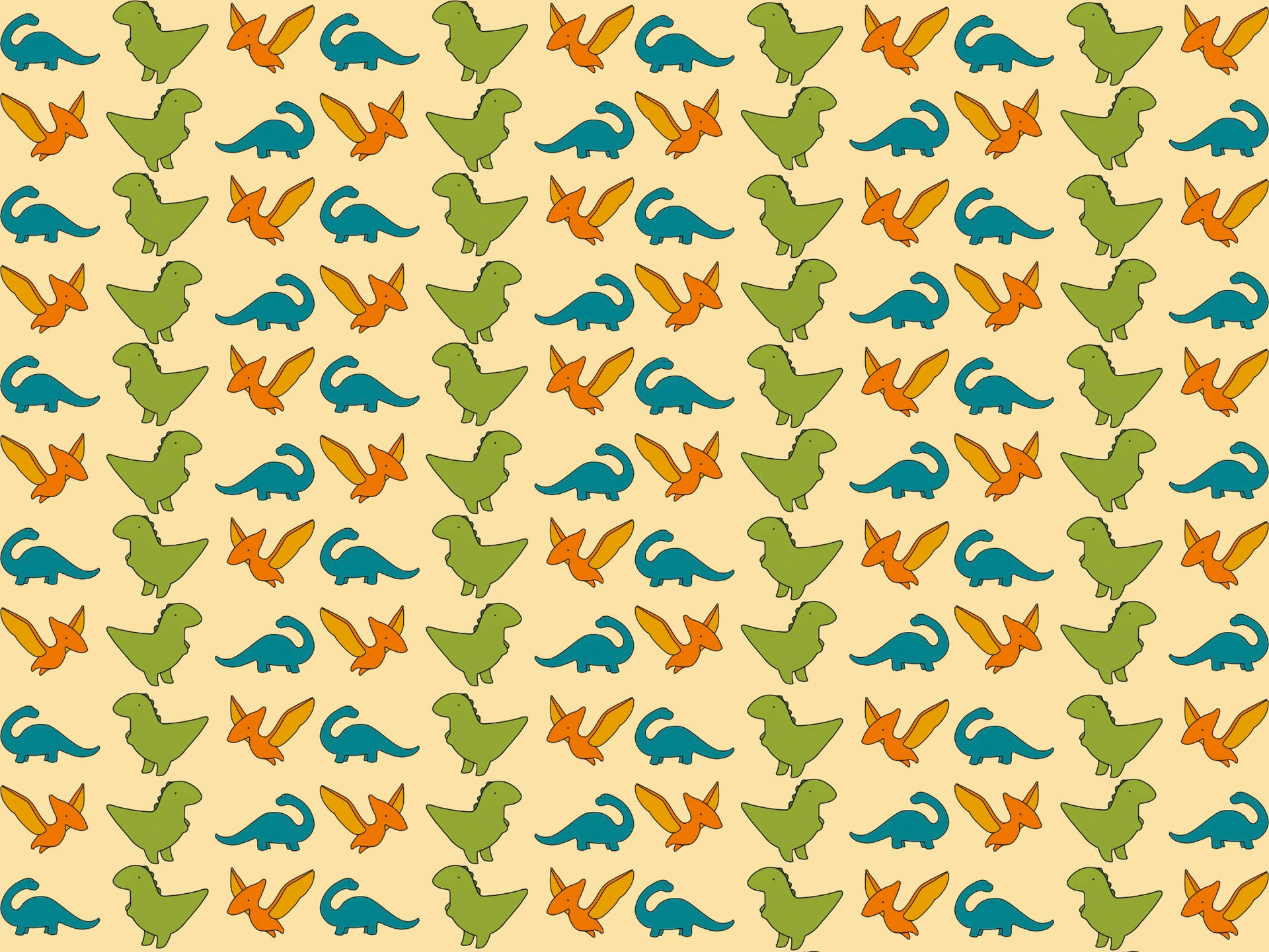 Aesthetic Ipad Dinosaur Patterns Background