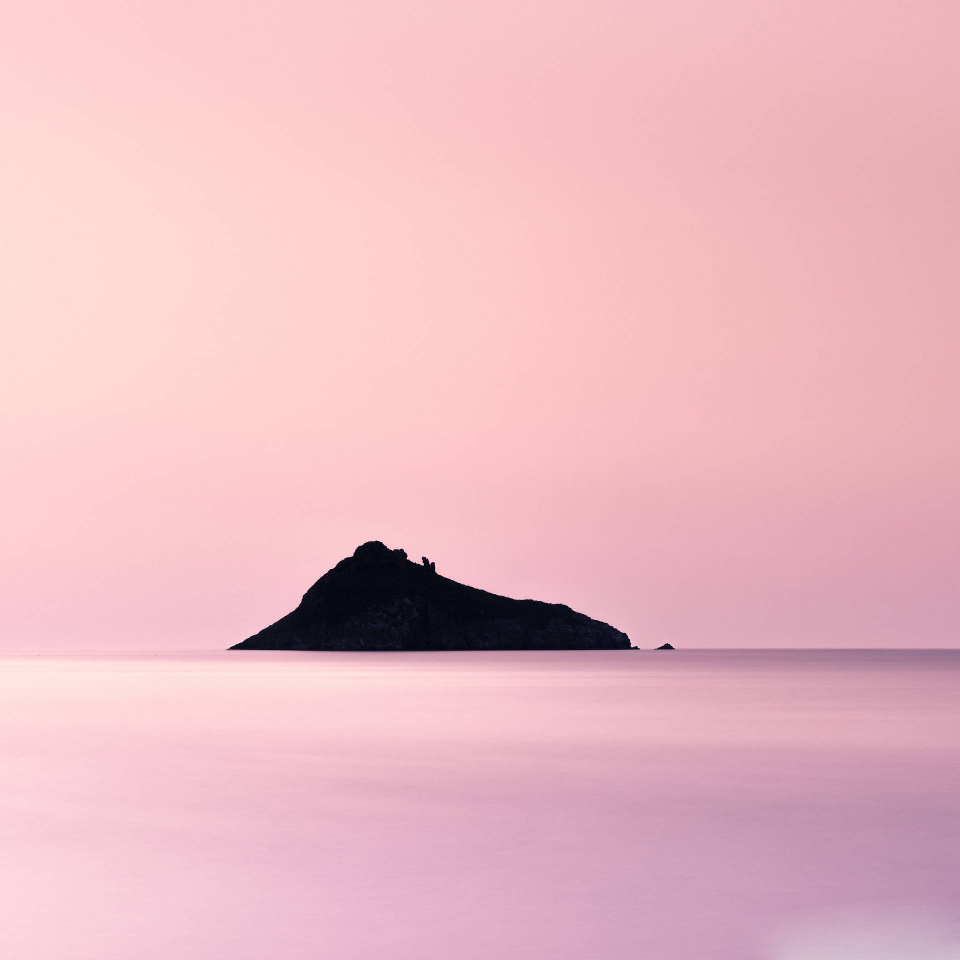 Aesthetic Ipad Pink Sea Background