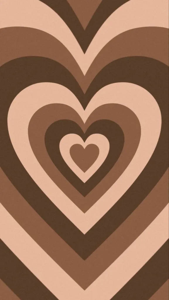 Aesthetic Iphone X Brown Heart