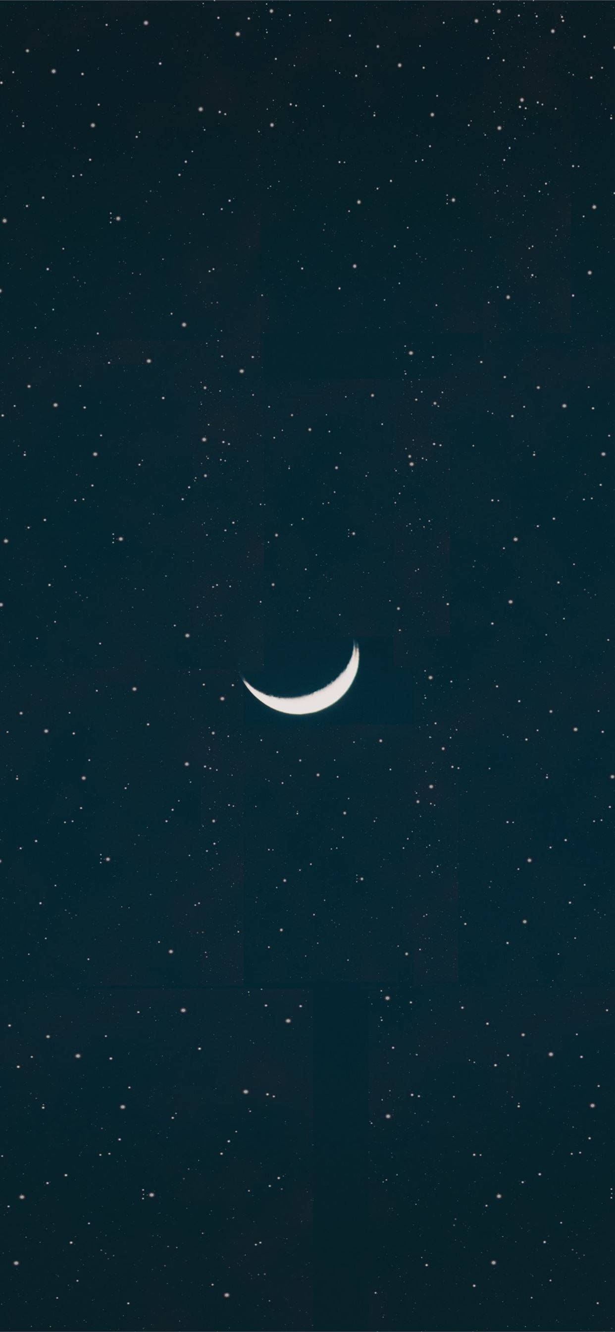 Aesthetic Iphone X Crescent Moon Background