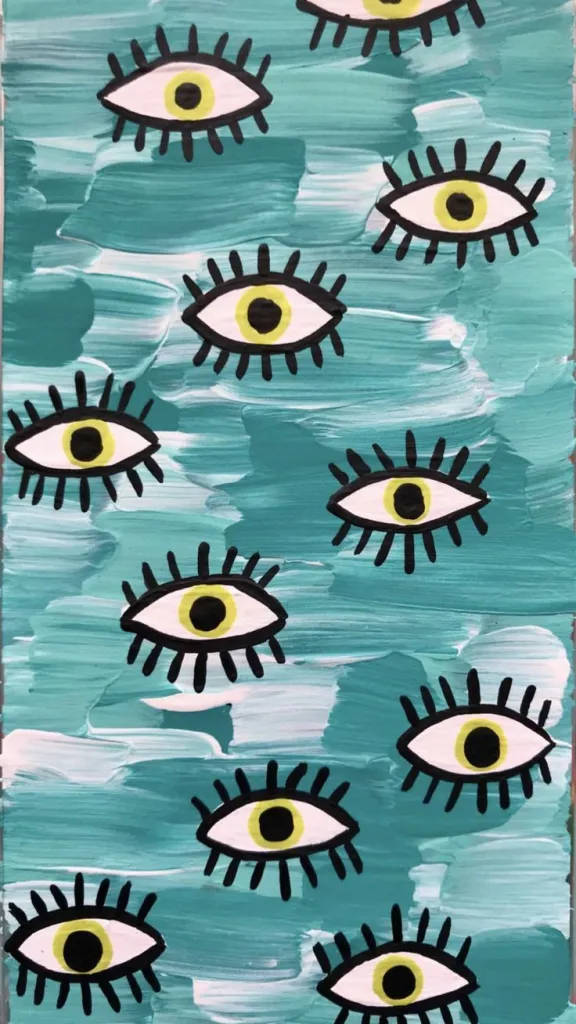 Aesthetic Iphone X Eye Pattern Background