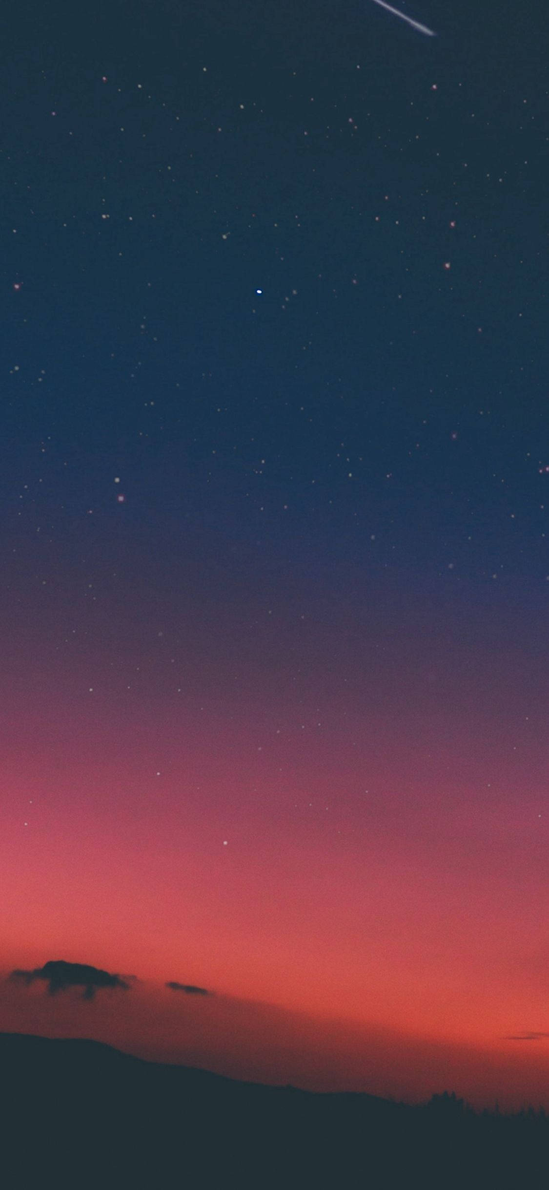 Aesthetic Iphone X Night Sky Sunset Background