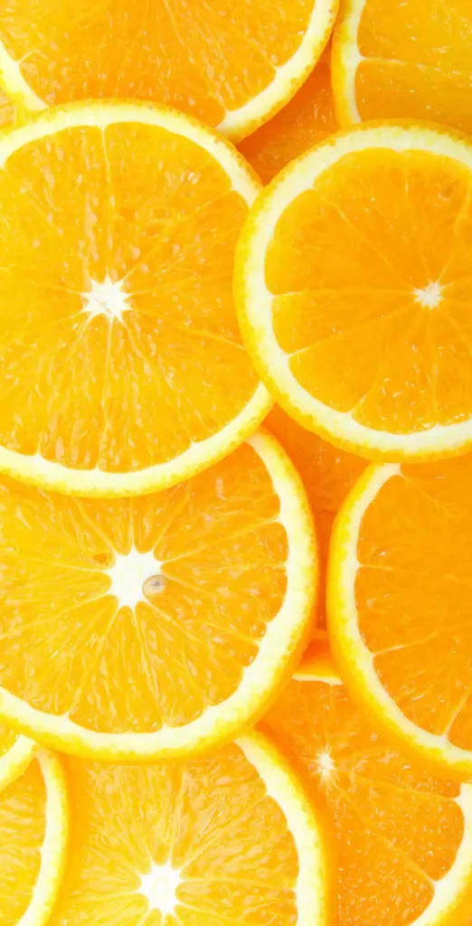 Aesthetic Iphone X Orange Citrus Fruit Pattern Background