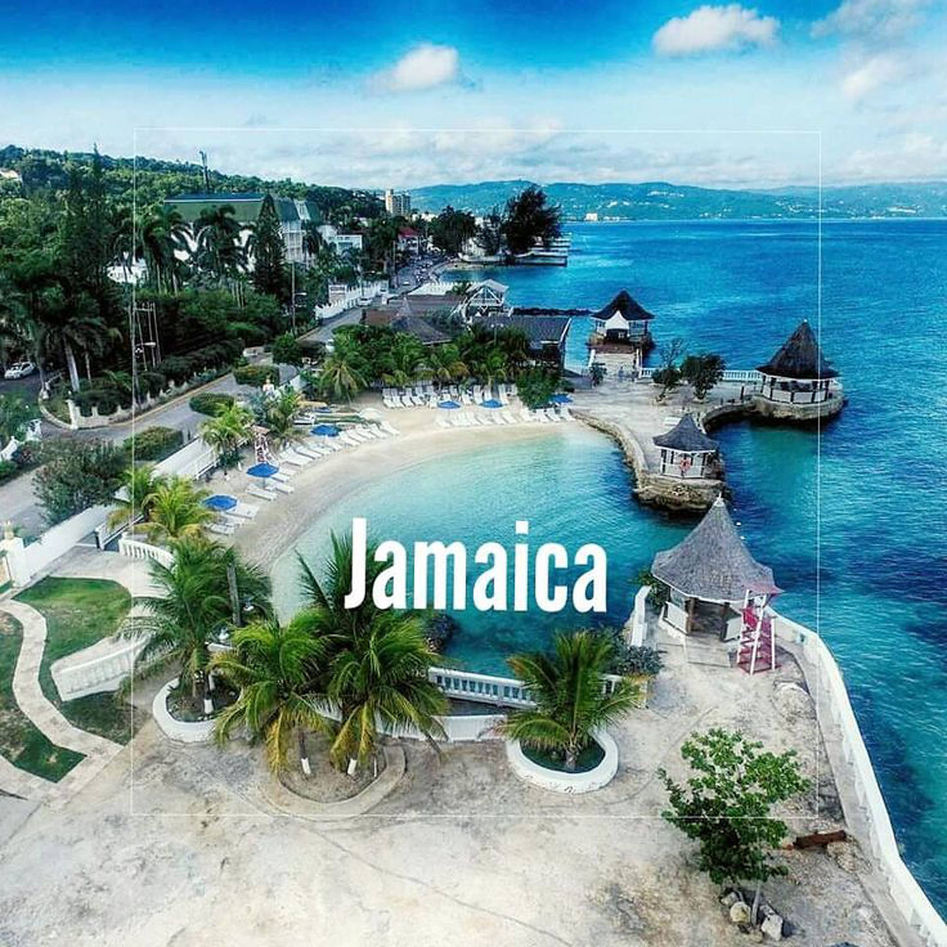 Aesthetic Jamaica Beach Background