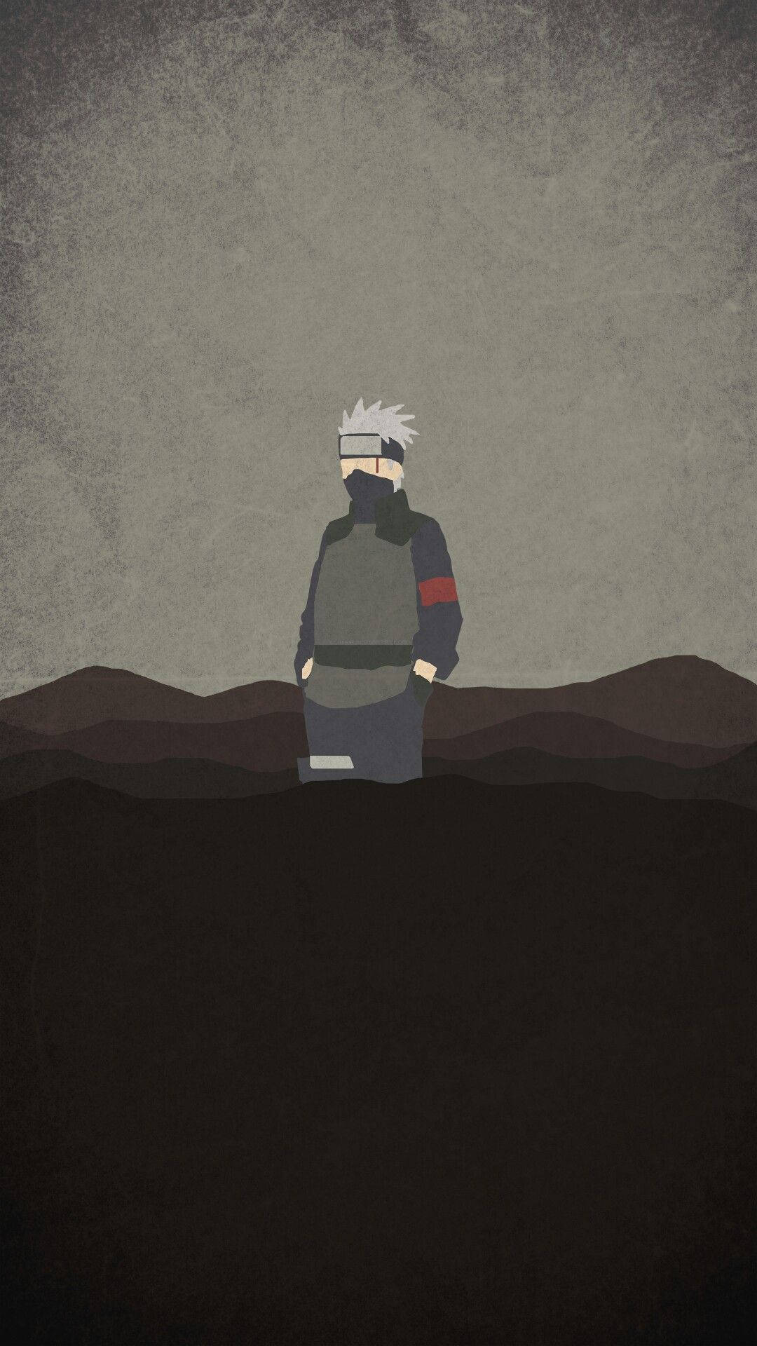 Aesthetic Kakashi Iphone On Mountain Background