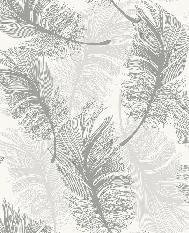 Aesthetic Leaves Light Grey Background