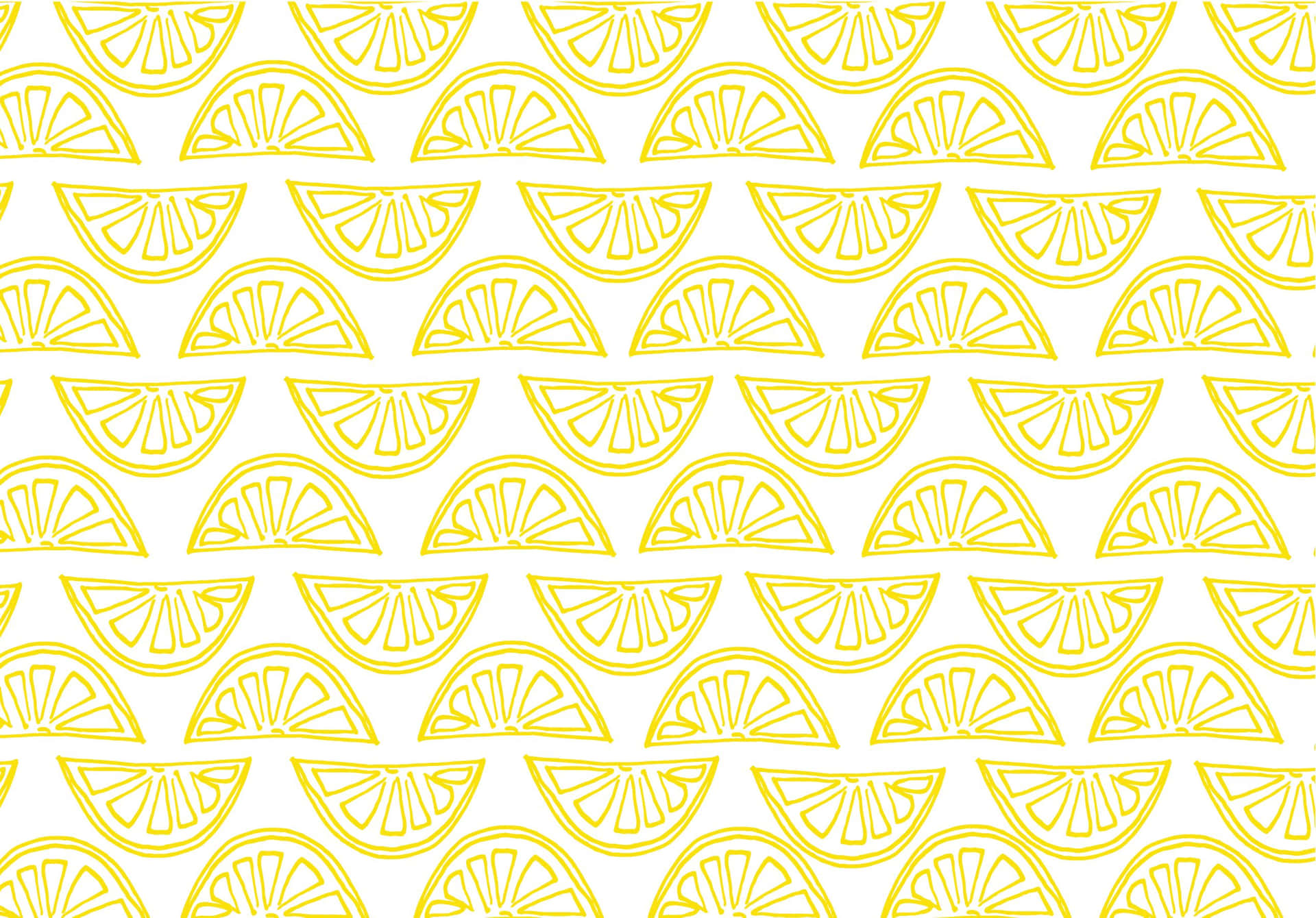 Aesthetic Lemon Drawing Background