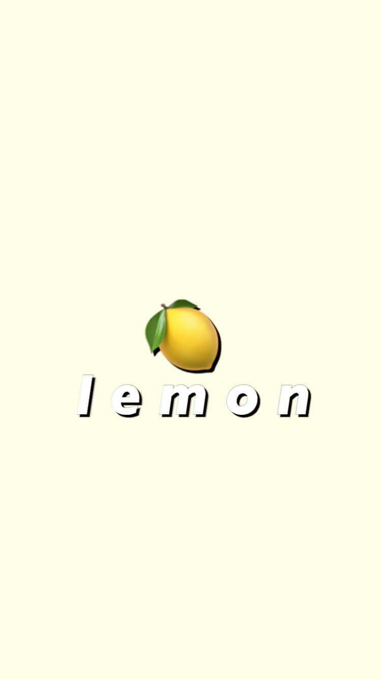 Aesthetic Lemon Emoji Background