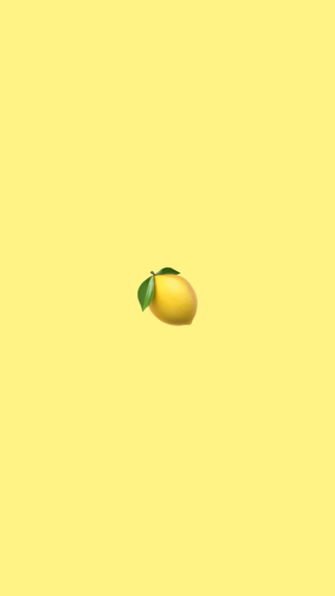 Aesthetic Lemon Emoji Background