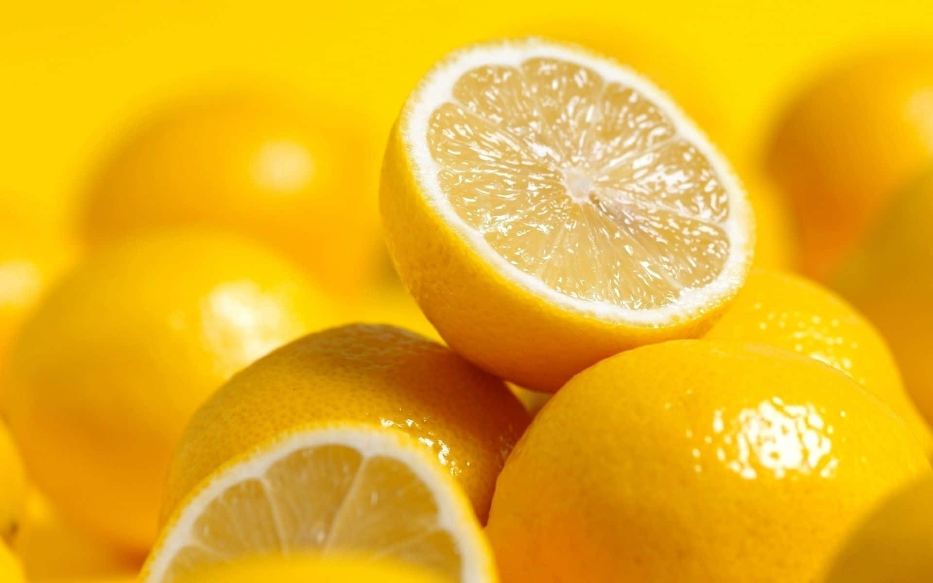 Aesthetic Lemon Fruits Background