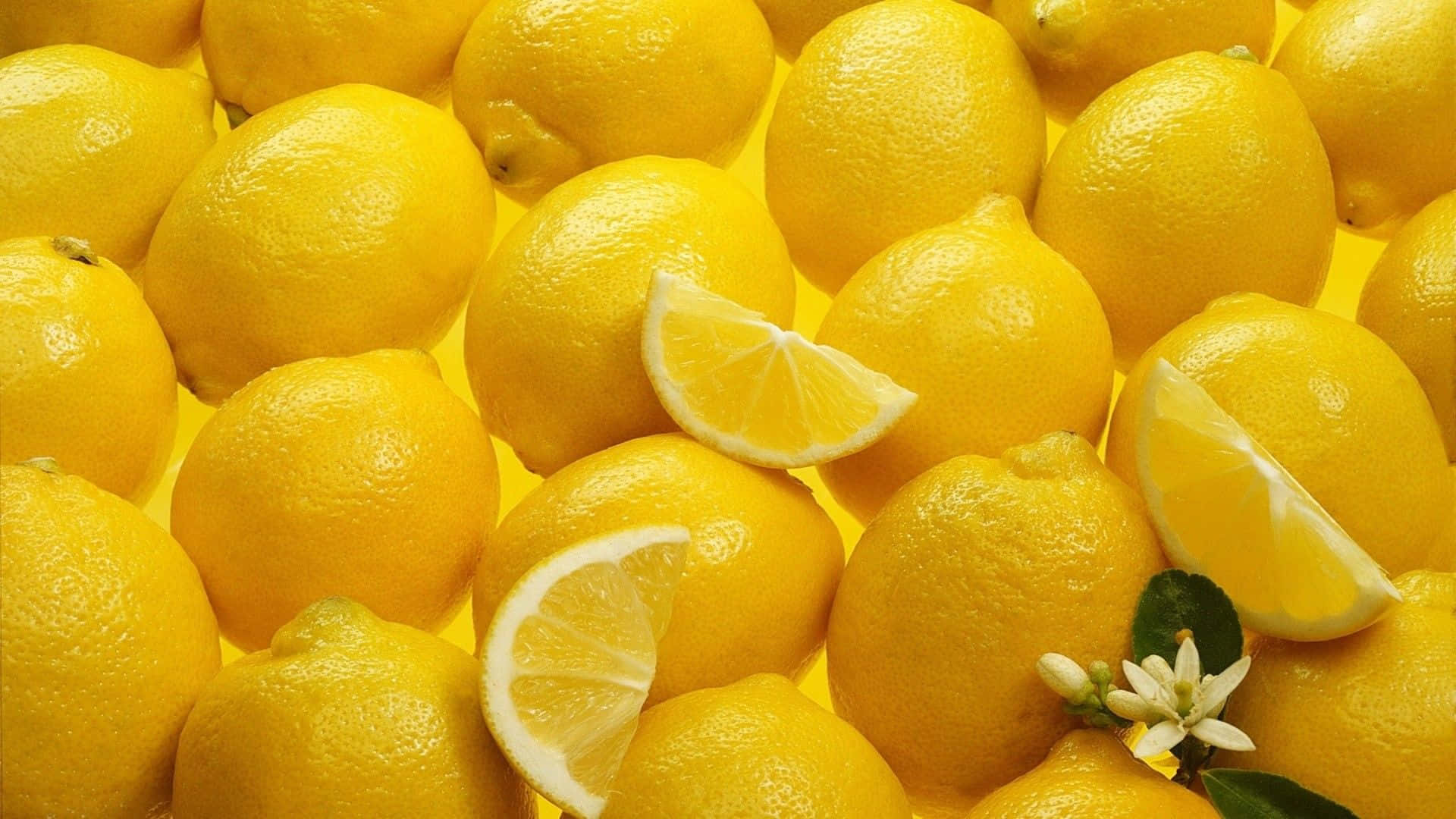 Aesthetic Lemon Fruits Background