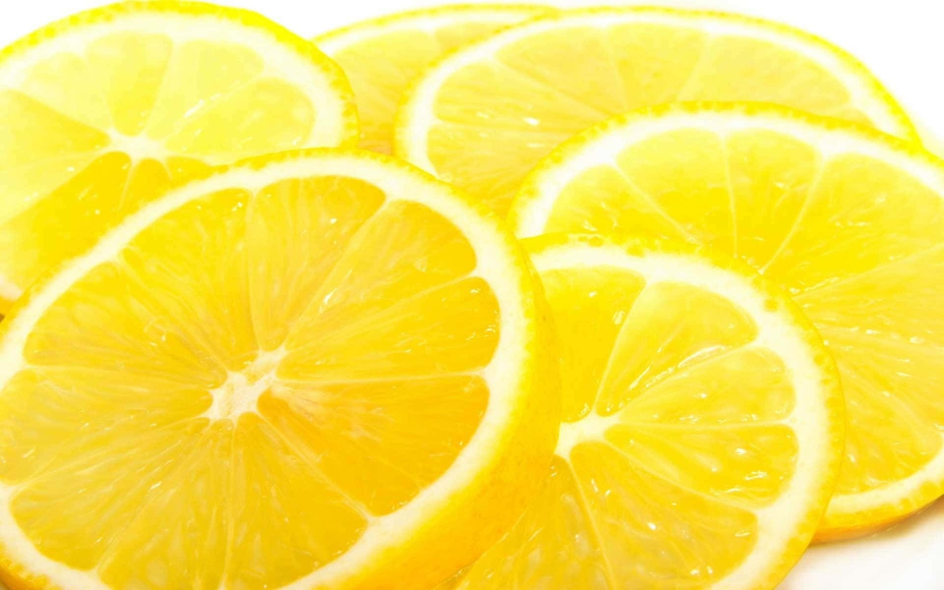Aesthetic Lemon Slices Background