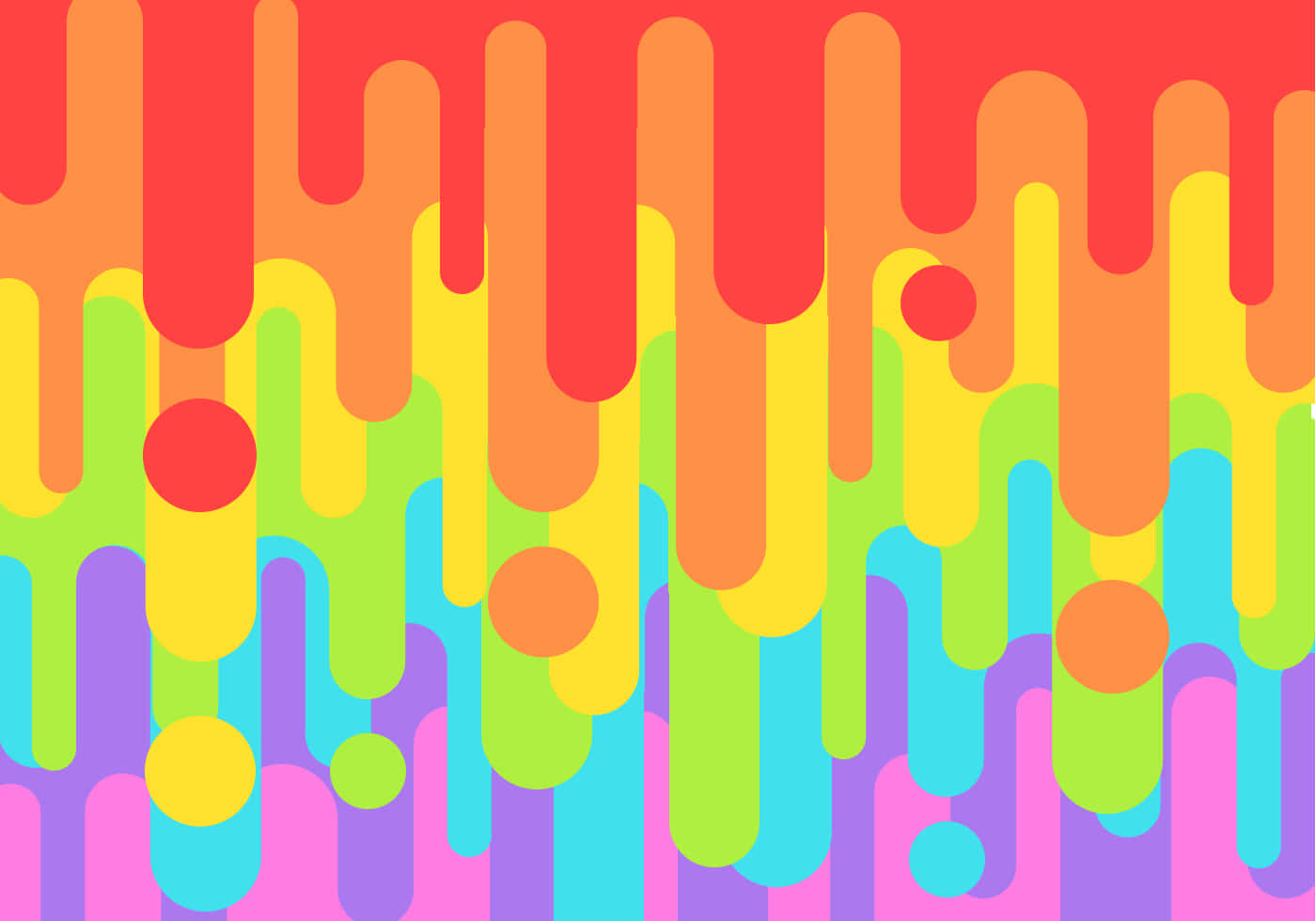 Aesthetic Lgbt Rainbow Dripping Background