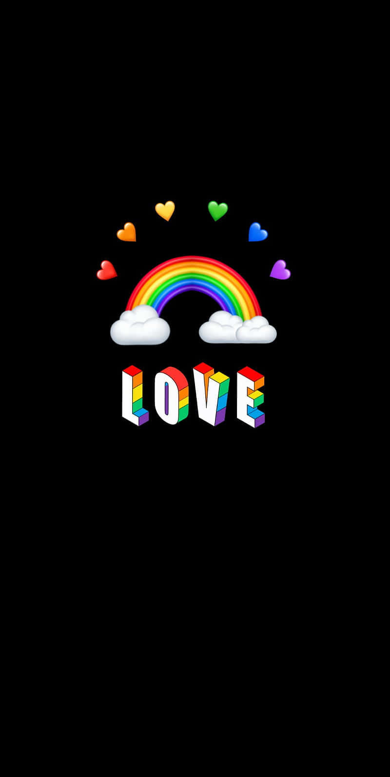 Aesthetic Lgbt Rainbow Love Background