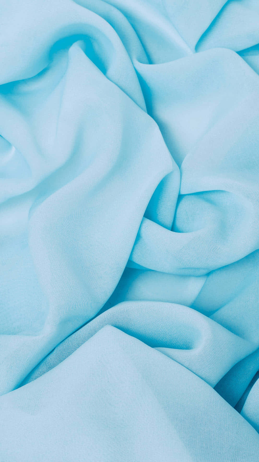 Aesthetic Light Blue Cotton Fabric Background