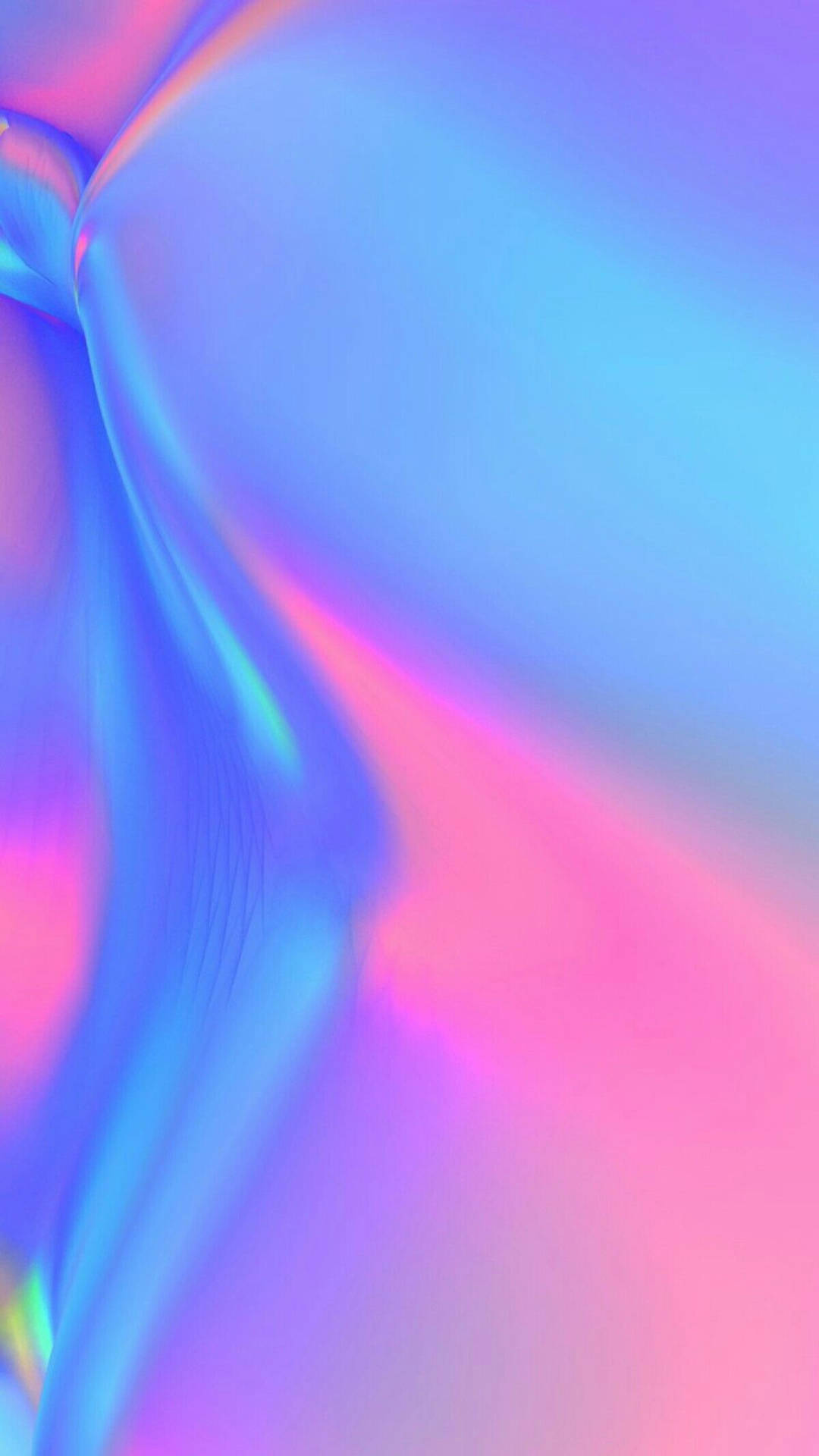 Aesthetic Light Purple Iphone Amidst Holography Background