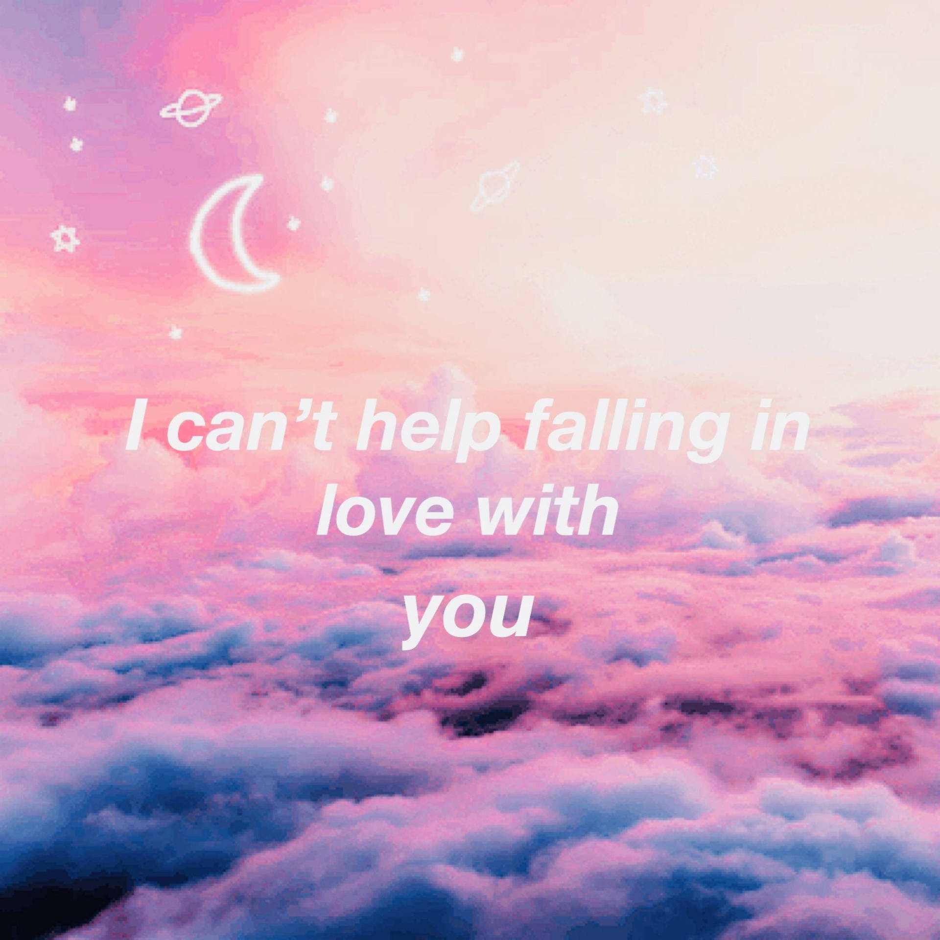 Aesthetic Love Cant Help Falling In Love Background