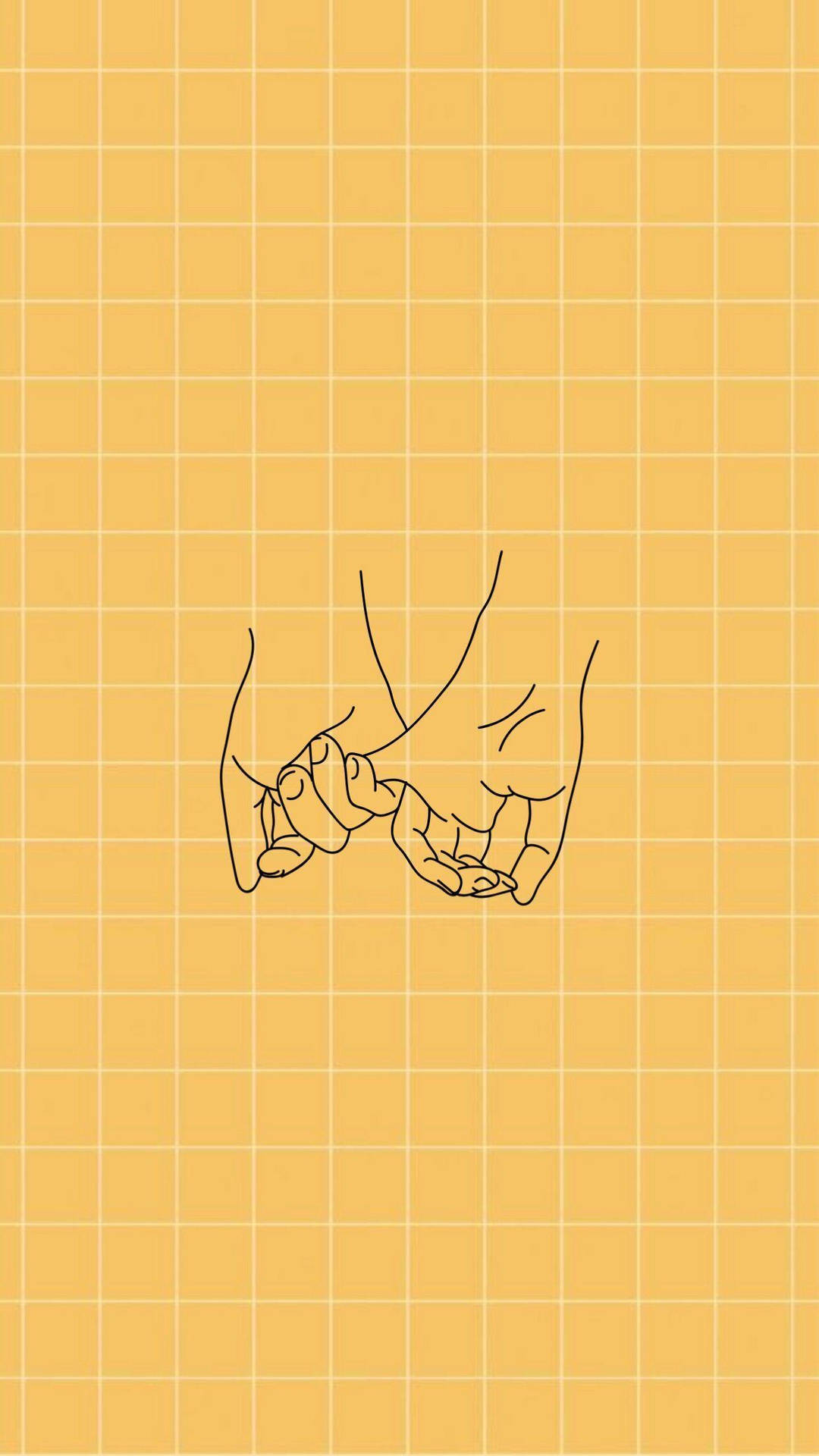 Aesthetic Love Pinky Promise Background