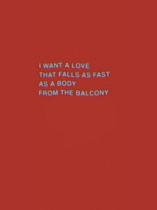 Aesthetic Love Quote In Red Background