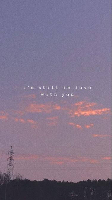Aesthetic Love Sky And A Quote Background