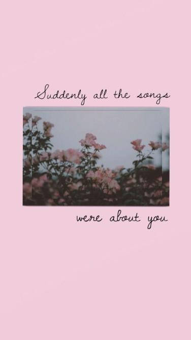 Aesthetic Love Songs Were About You Background