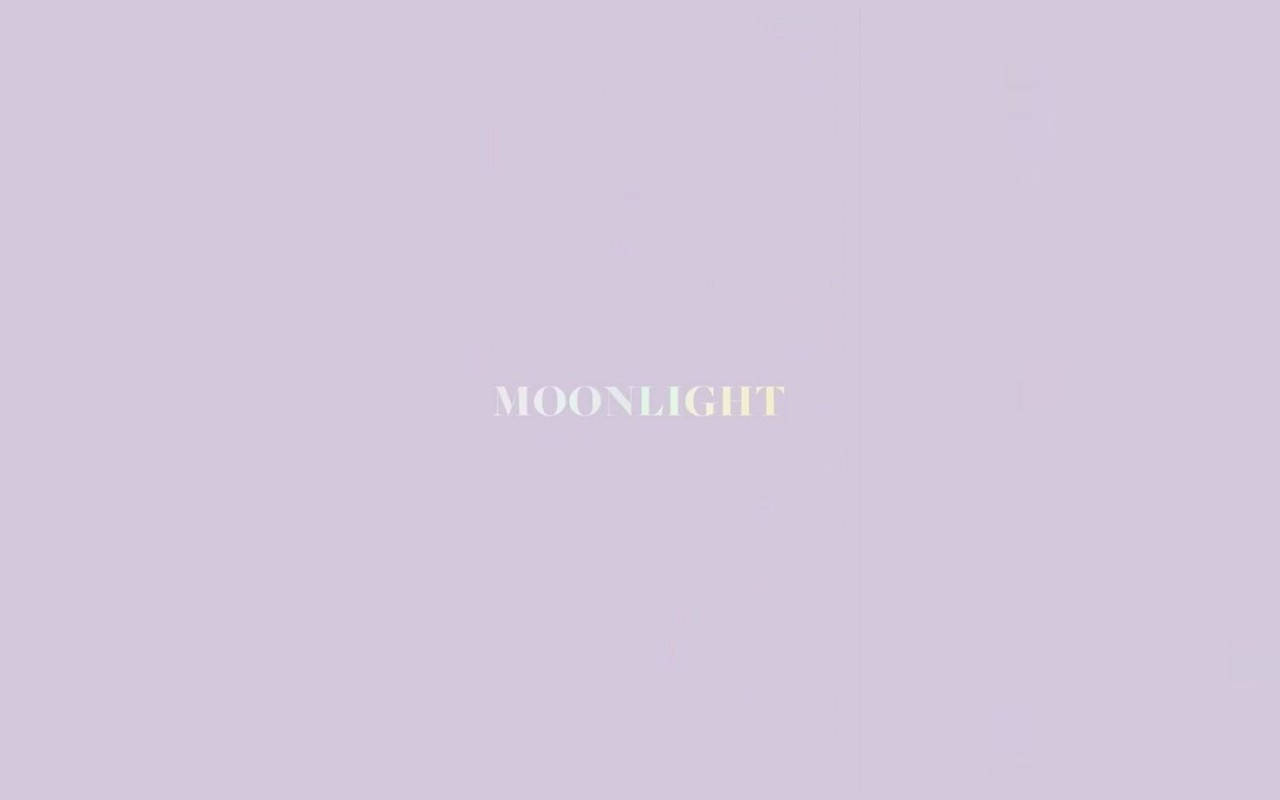 Aesthetic Macbook Purple Moonlight Background