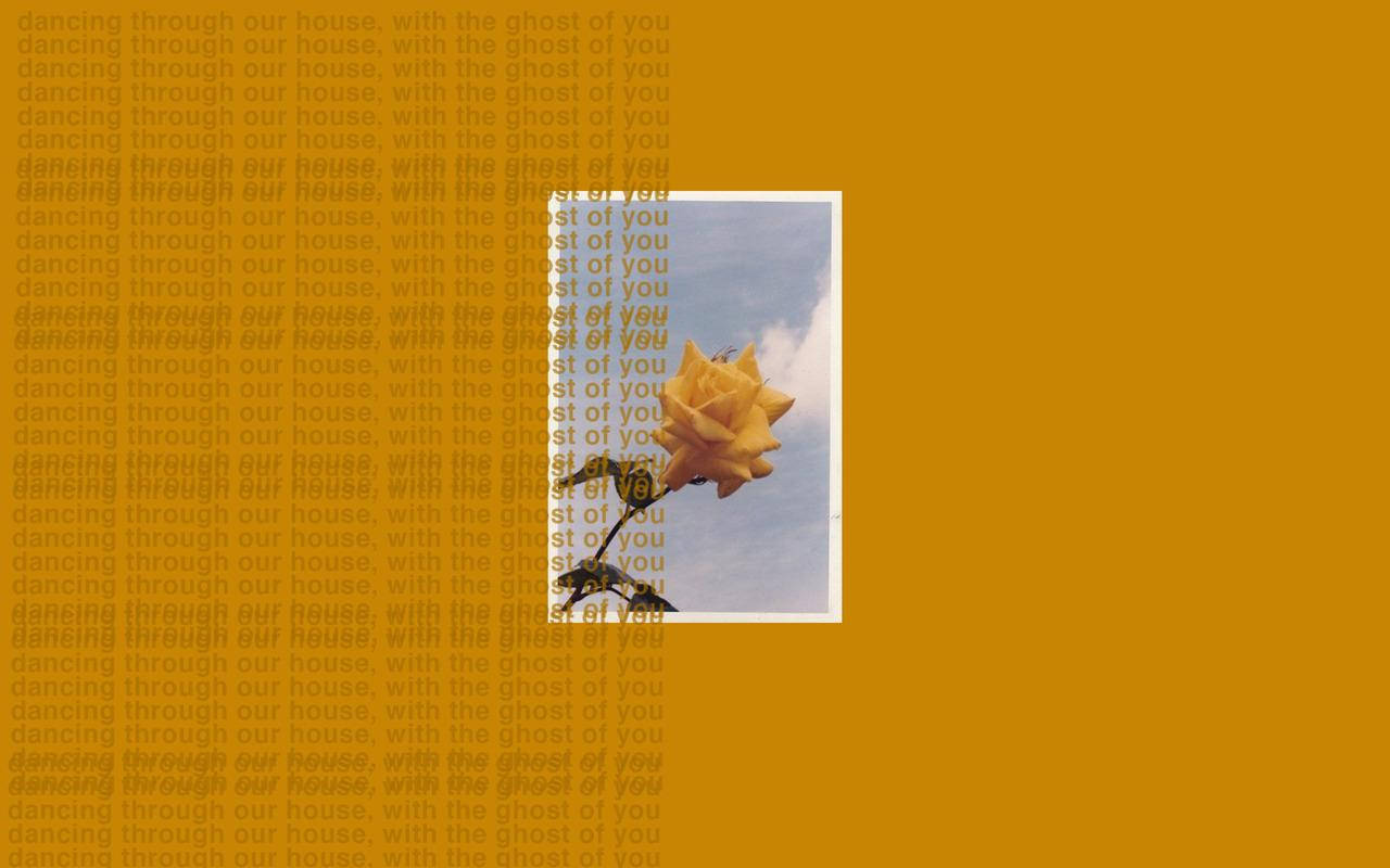 Aesthetic Macbook Yellow Flower Background