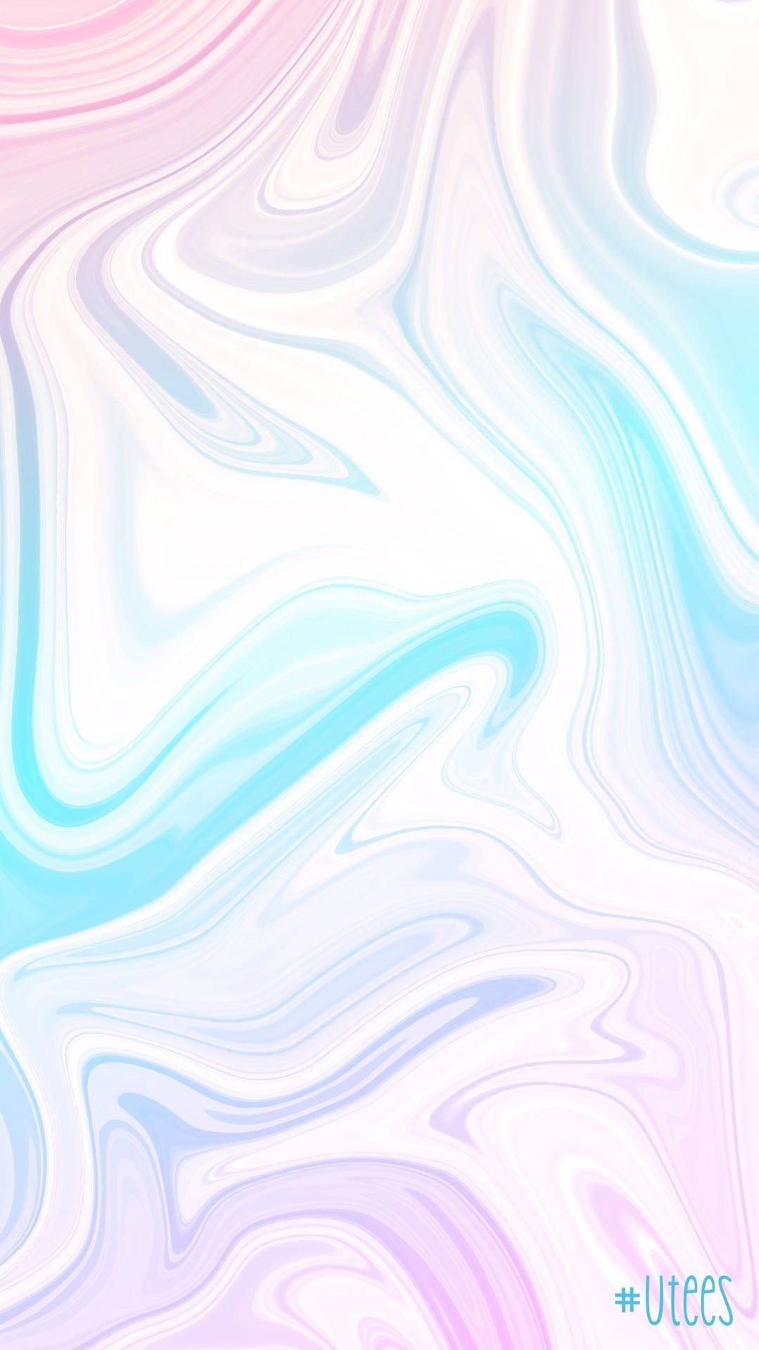 Aesthetic Marble In Cotton Candy Colors Background
